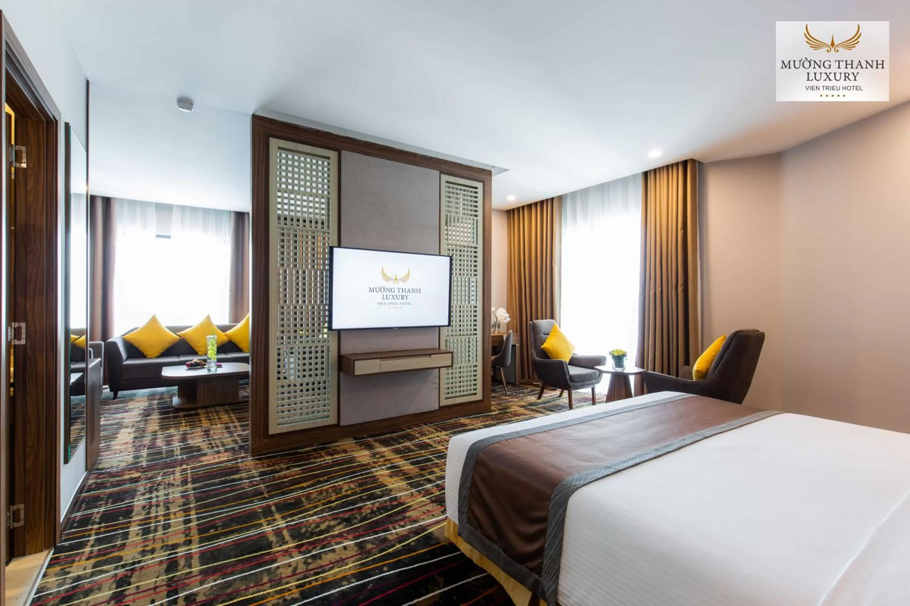 Toilet, Bed in Muong Thanh Luxury Vien Trieu Nha Trang