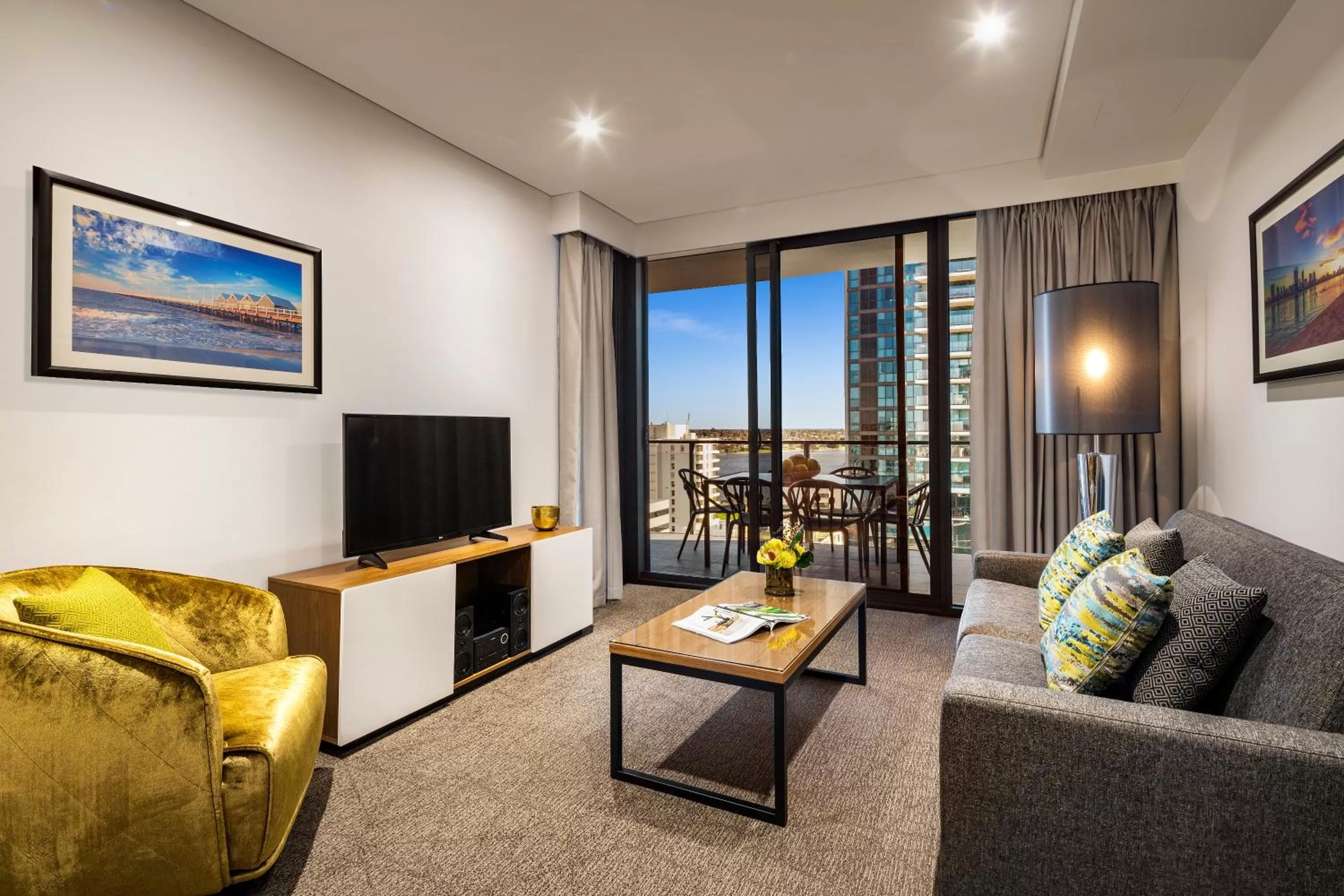 Living room in Quest East Perth