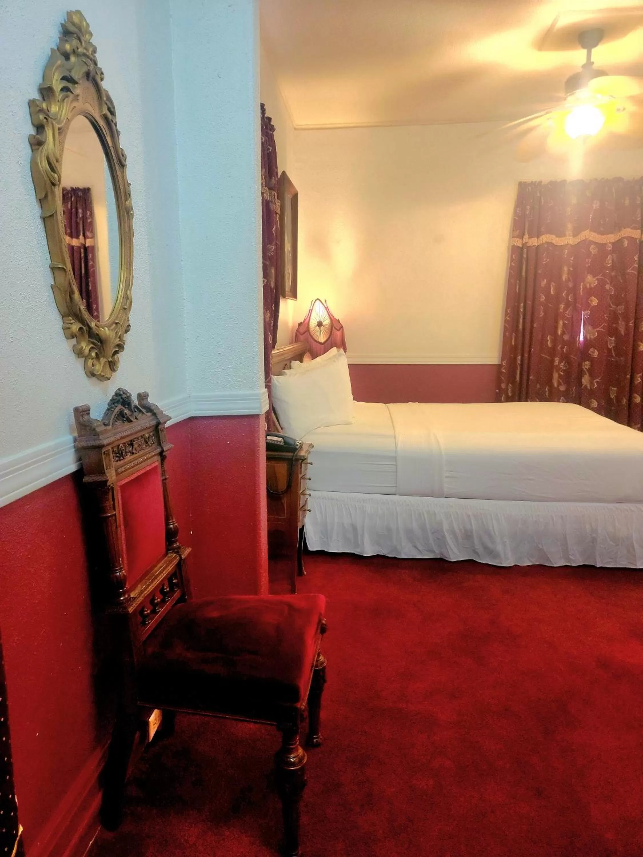 Bed in Copper Queen Hotel