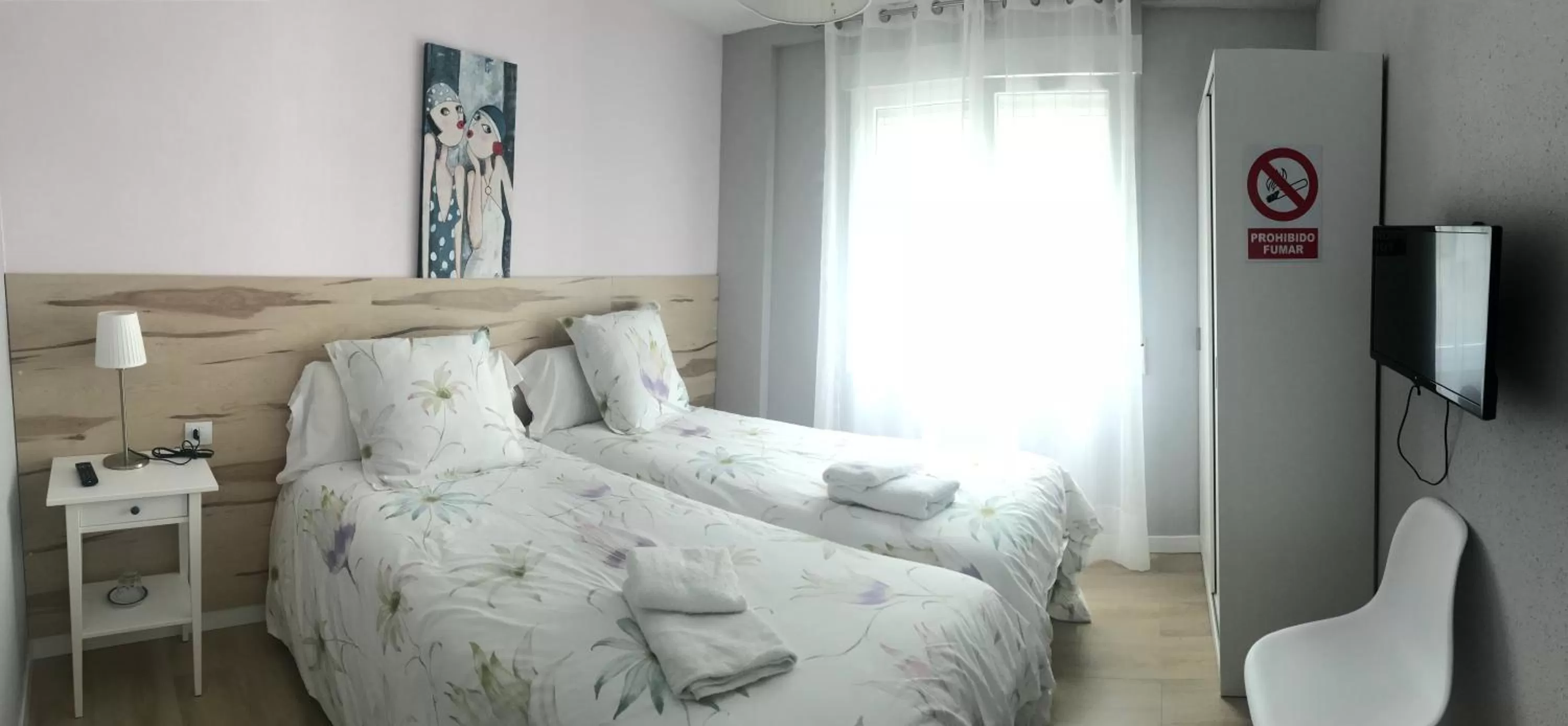 Bed in Alojamientos Iruña