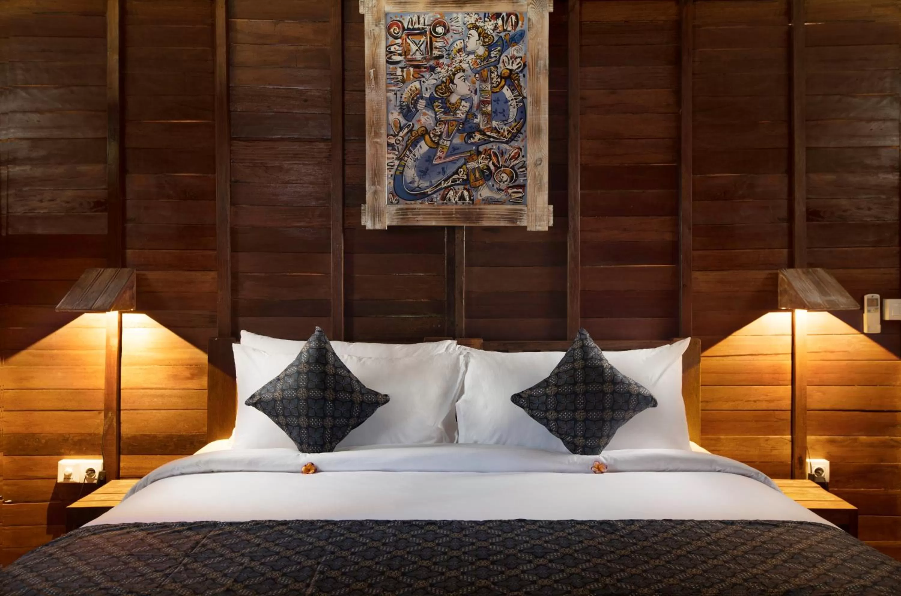 Bed in Green Space Villa