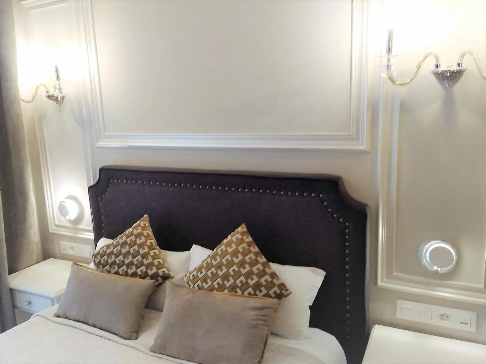 Bed in Hôtel restaurant Oasis