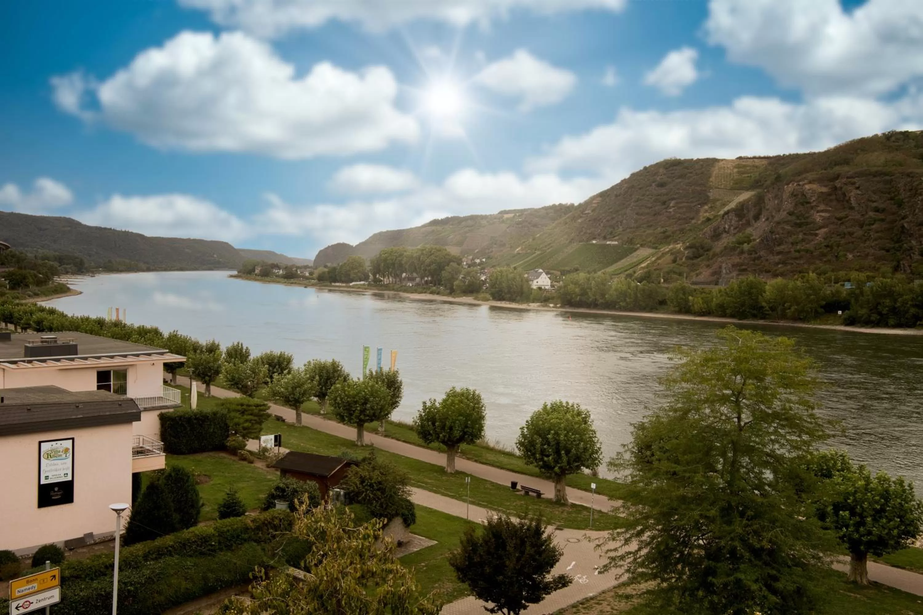 River view in EINSTEIN Hotel am Römerpark