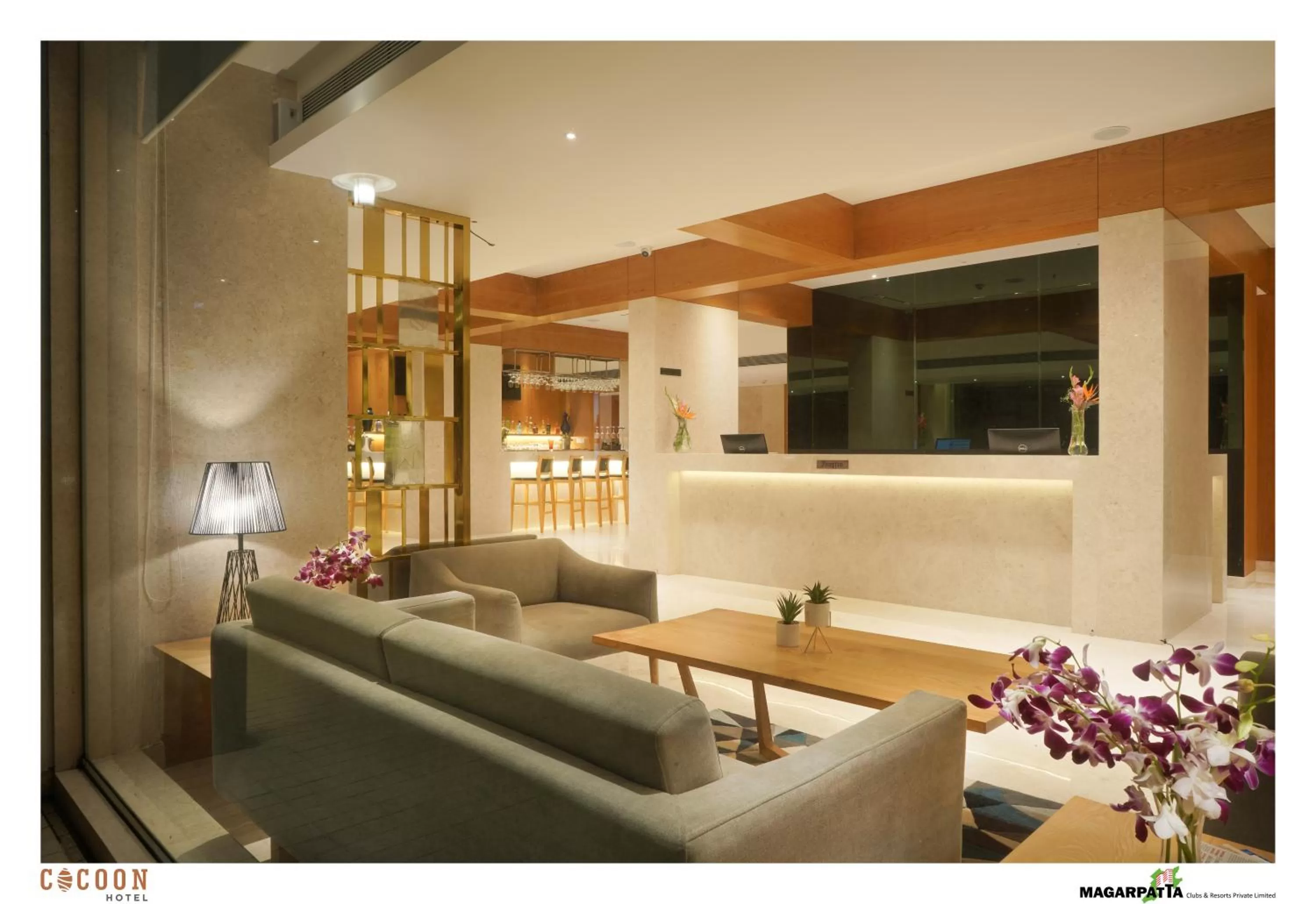 Seating area in Cocoon Hotel