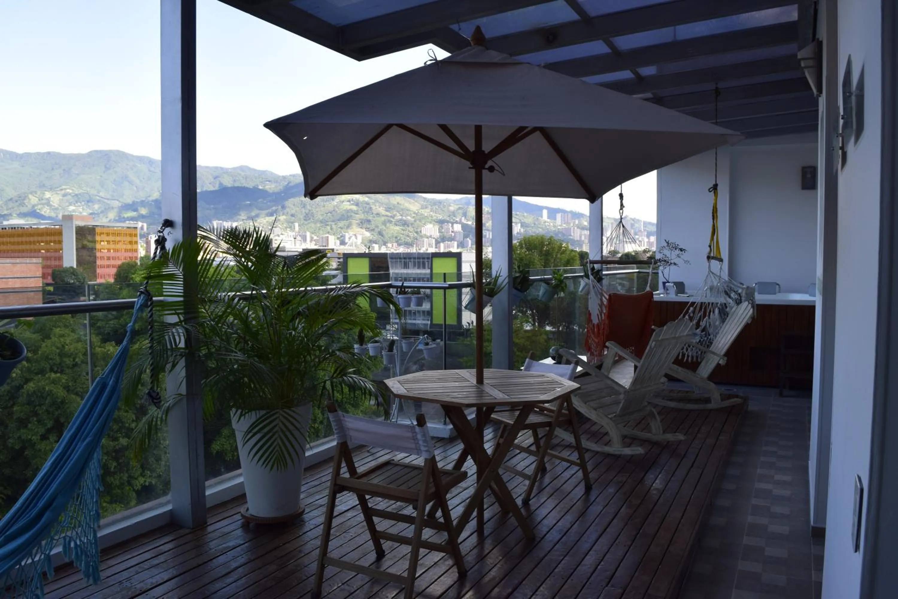 Balcony/Terrace in Hotel Sixtina Plaza Medellin