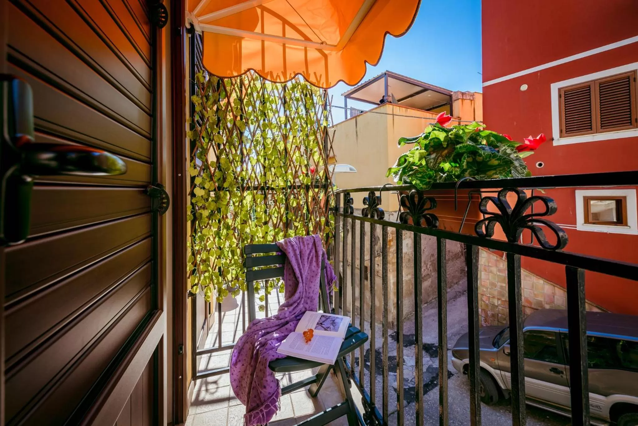 Decorative detail in La Finestra sul Cortile B&B