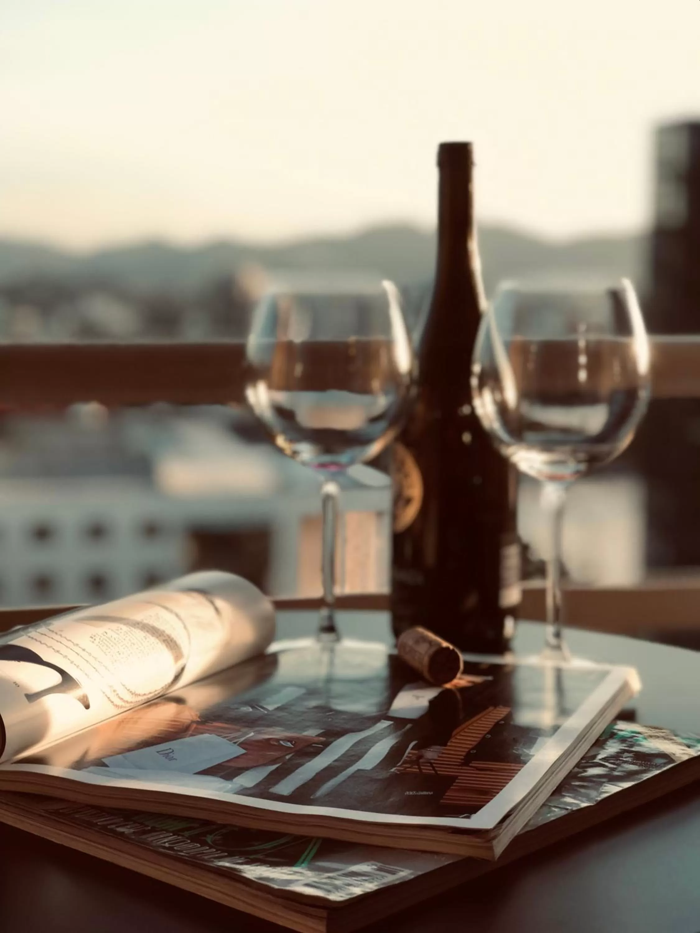City view in Rooftop Tirana