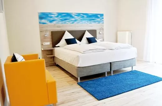 Photo of the whole room, Bed in Bernsteinsee Hotel&Ferien