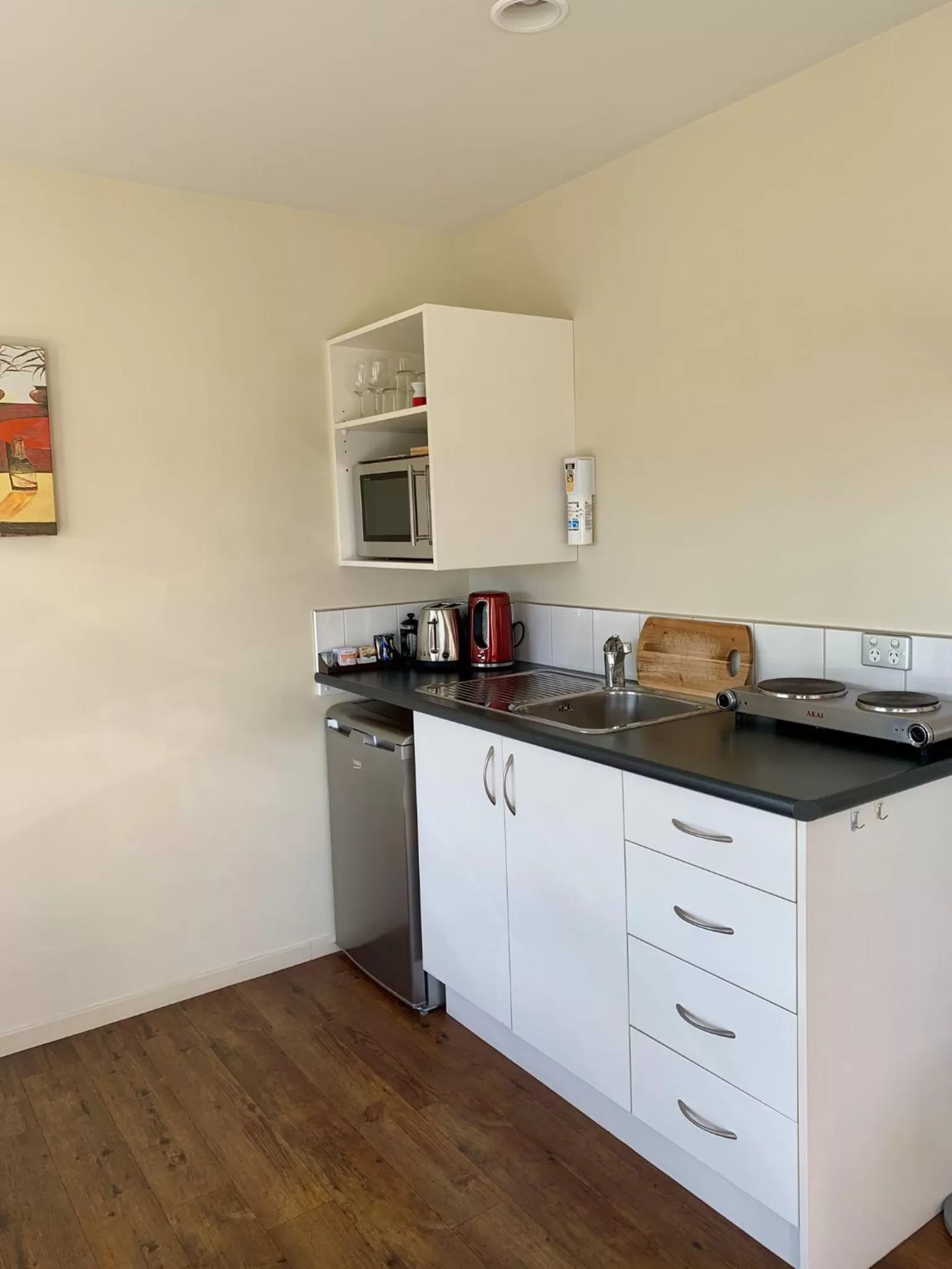 Kitchen or kitchenette in Teviot View Accommodation