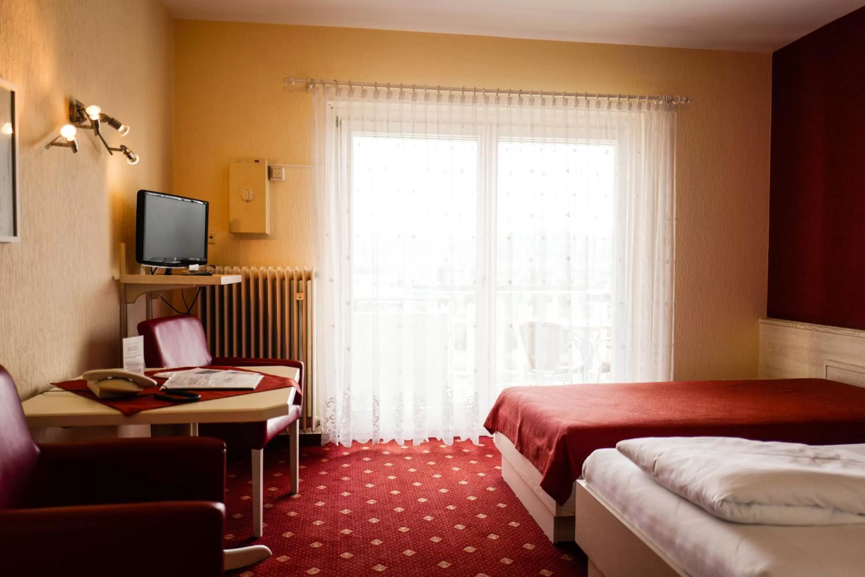 Bed in Hotel Restaurant Sennerbad