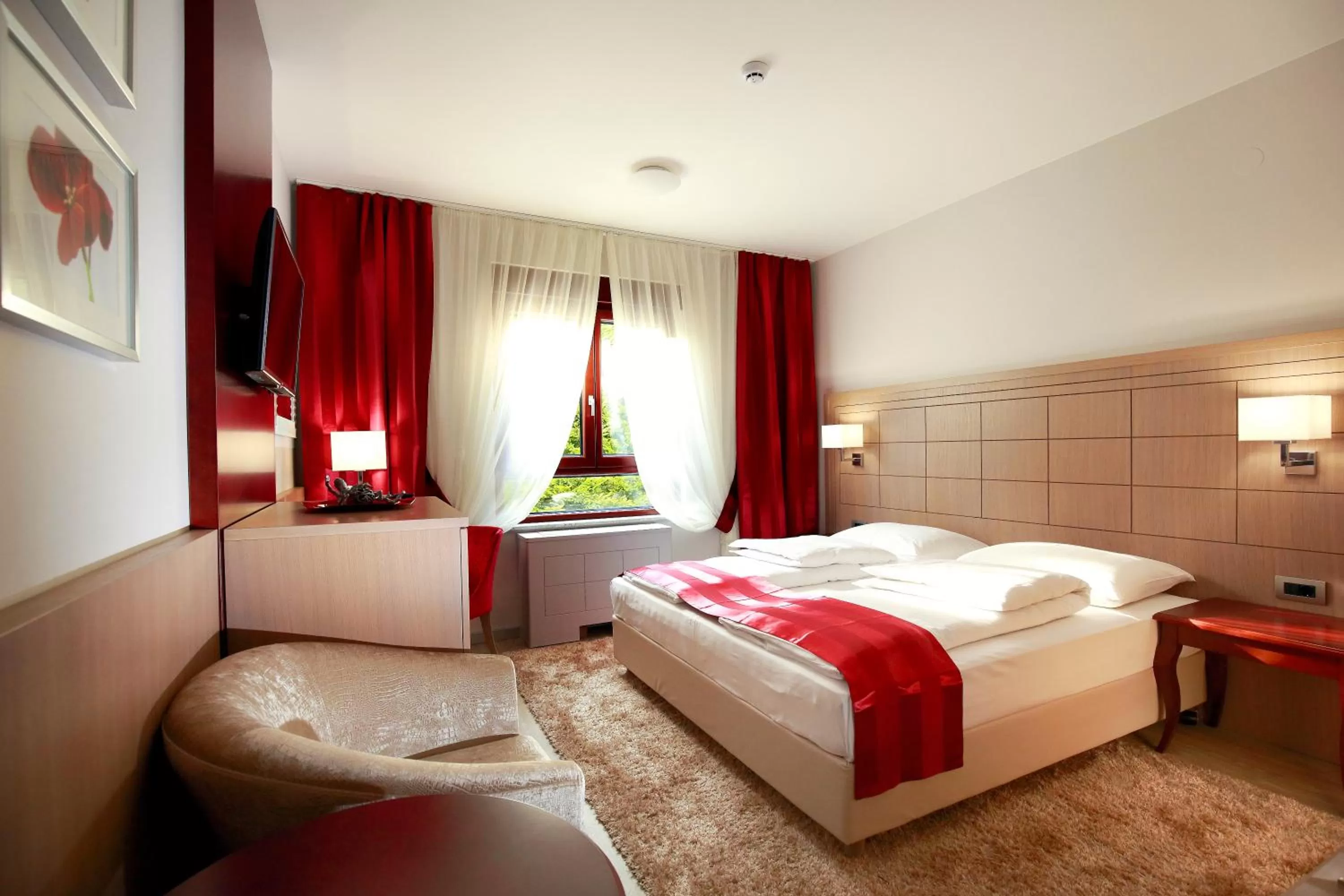 Bedroom, Bed in Hotel Raca