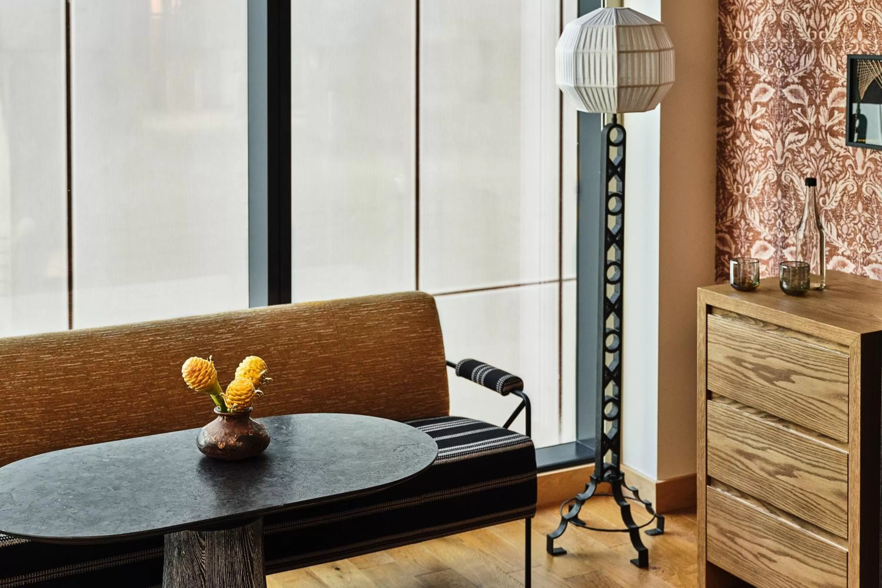 Seating area in Austin Proper Hotel, a Member of Design Hotels