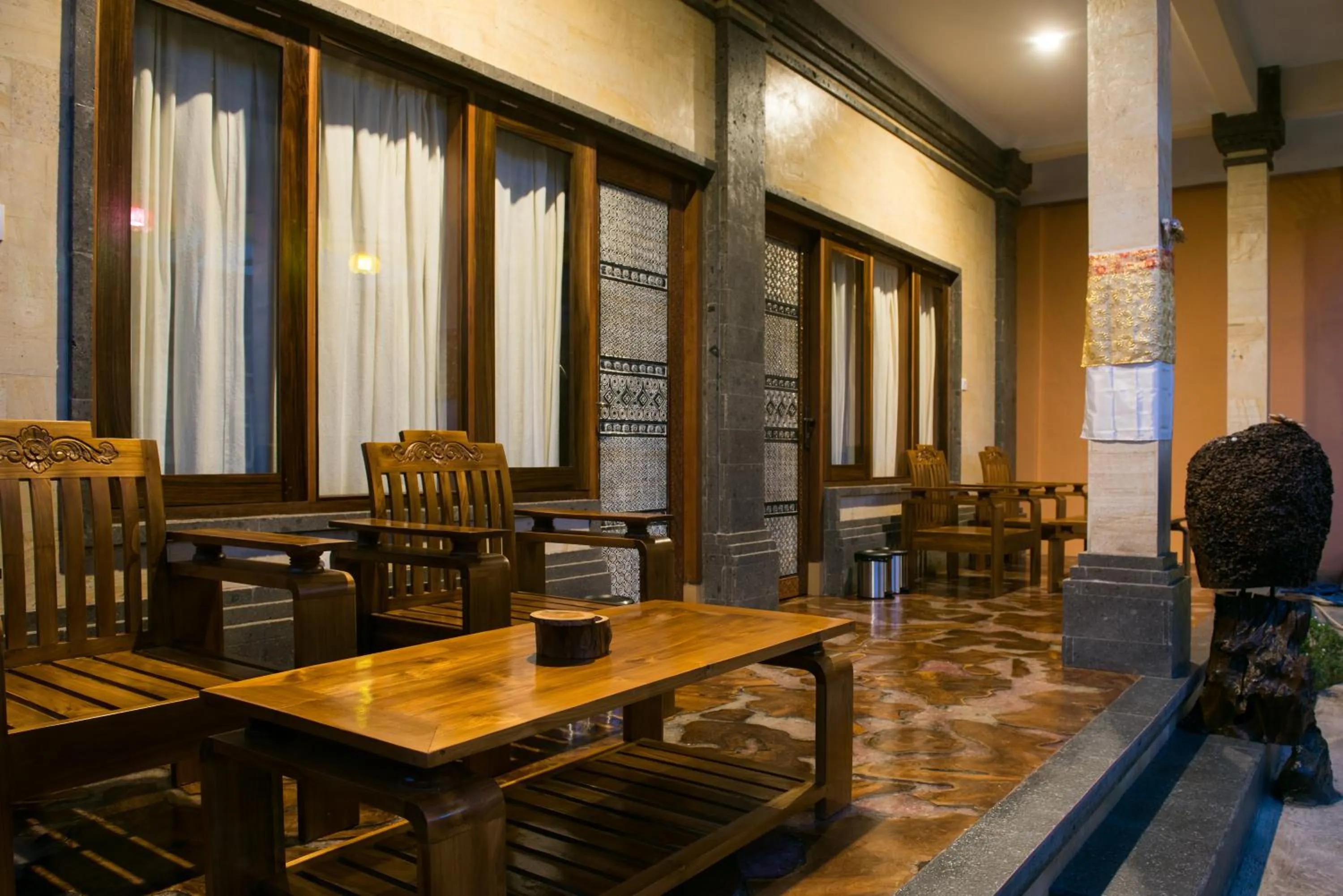 Seating area in Bulan Bali Homestay