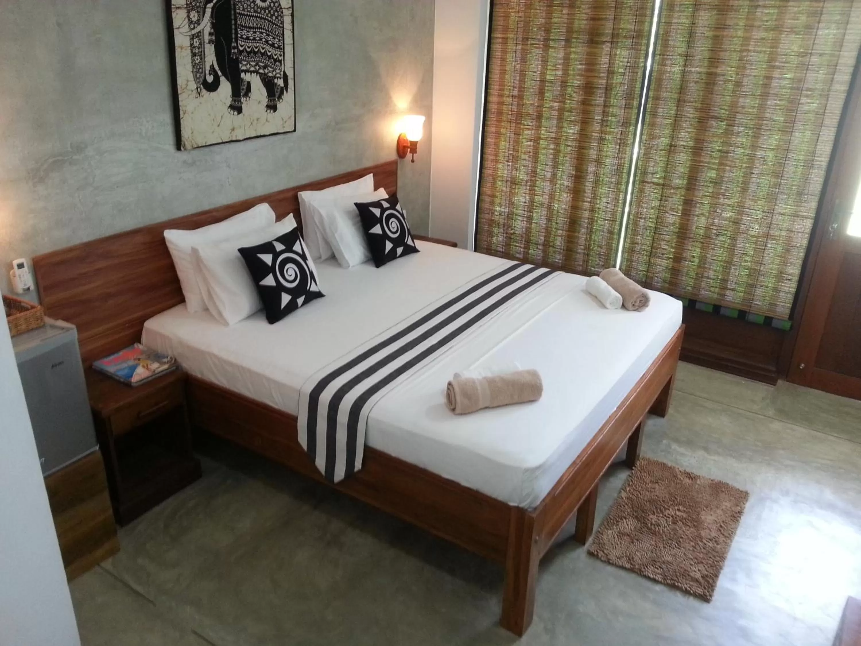 Bed in Green Wood Villa Negombo