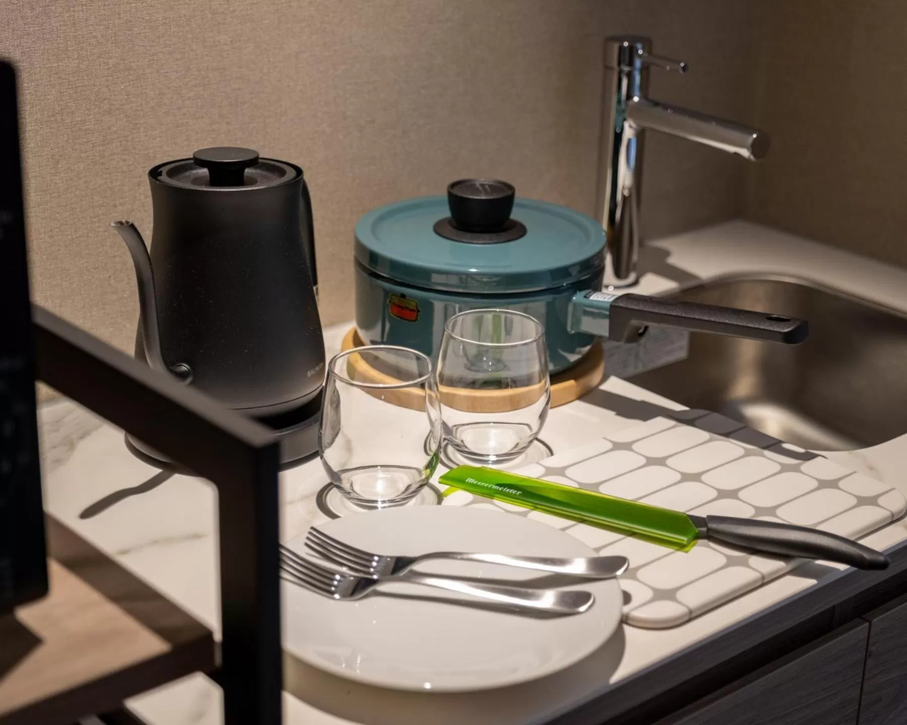 Kitchen or kitchenette in Tokyu Stay Hakodate Asaichi Akarinoyu