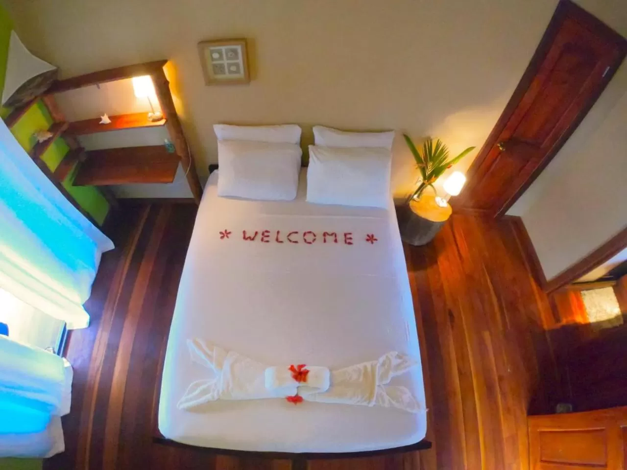 Bed in Aqui hoy cabañas