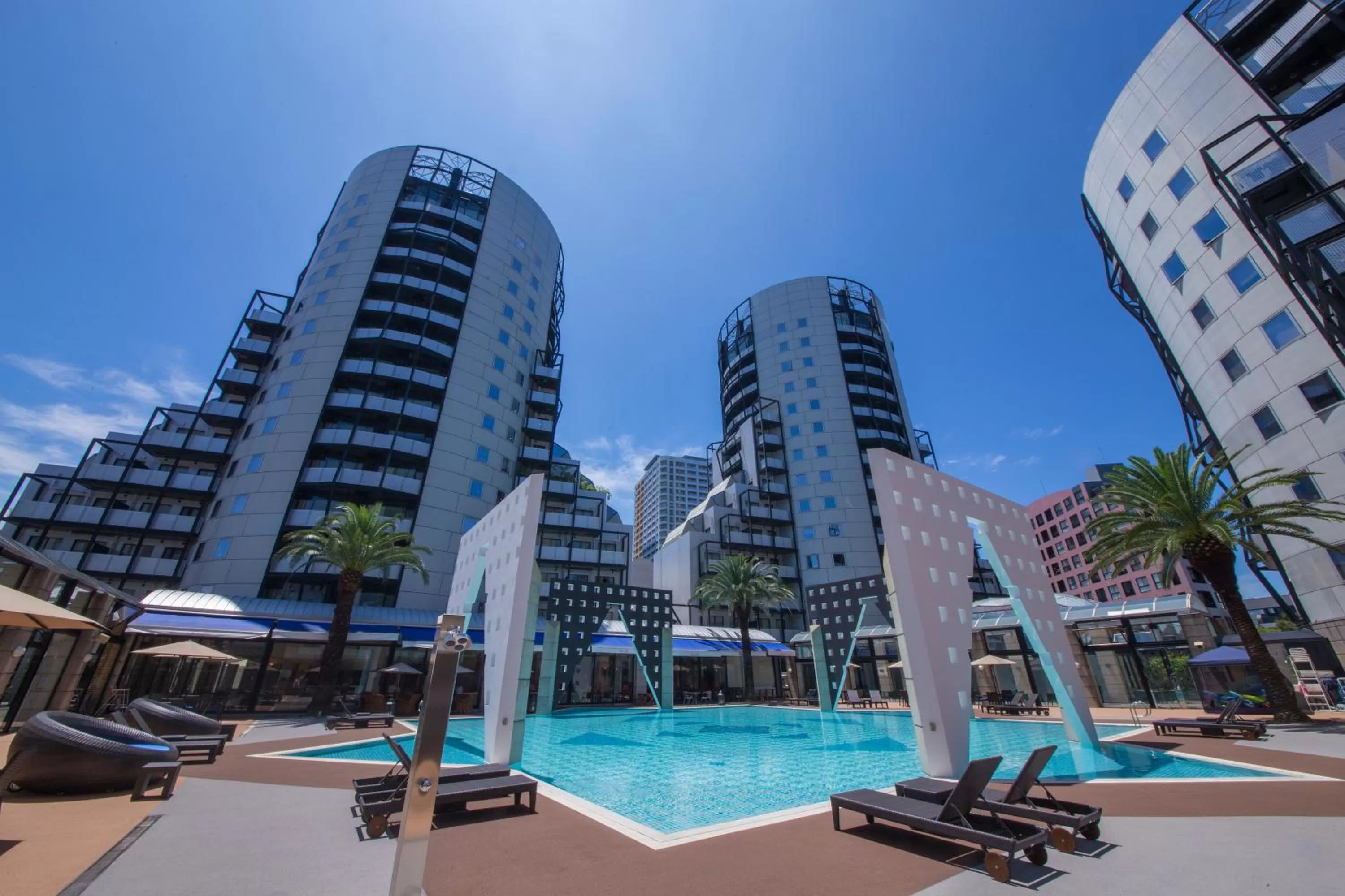 Swimming pool in The Residential Suites Fukuoka