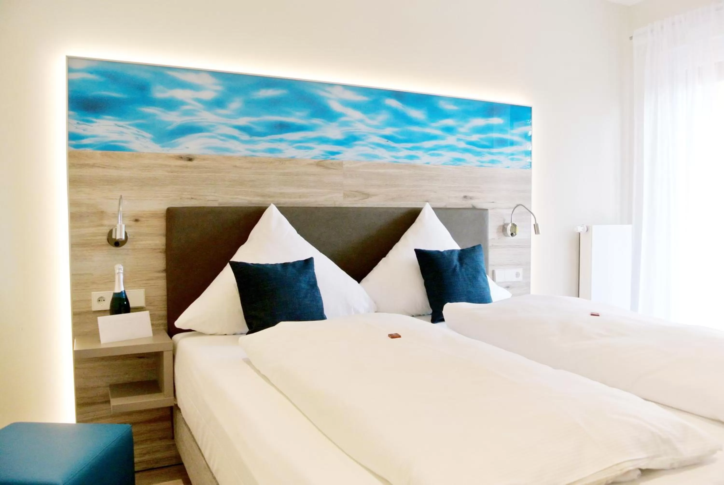 Bedroom, Bed in Bernsteinsee Hotel&Ferien