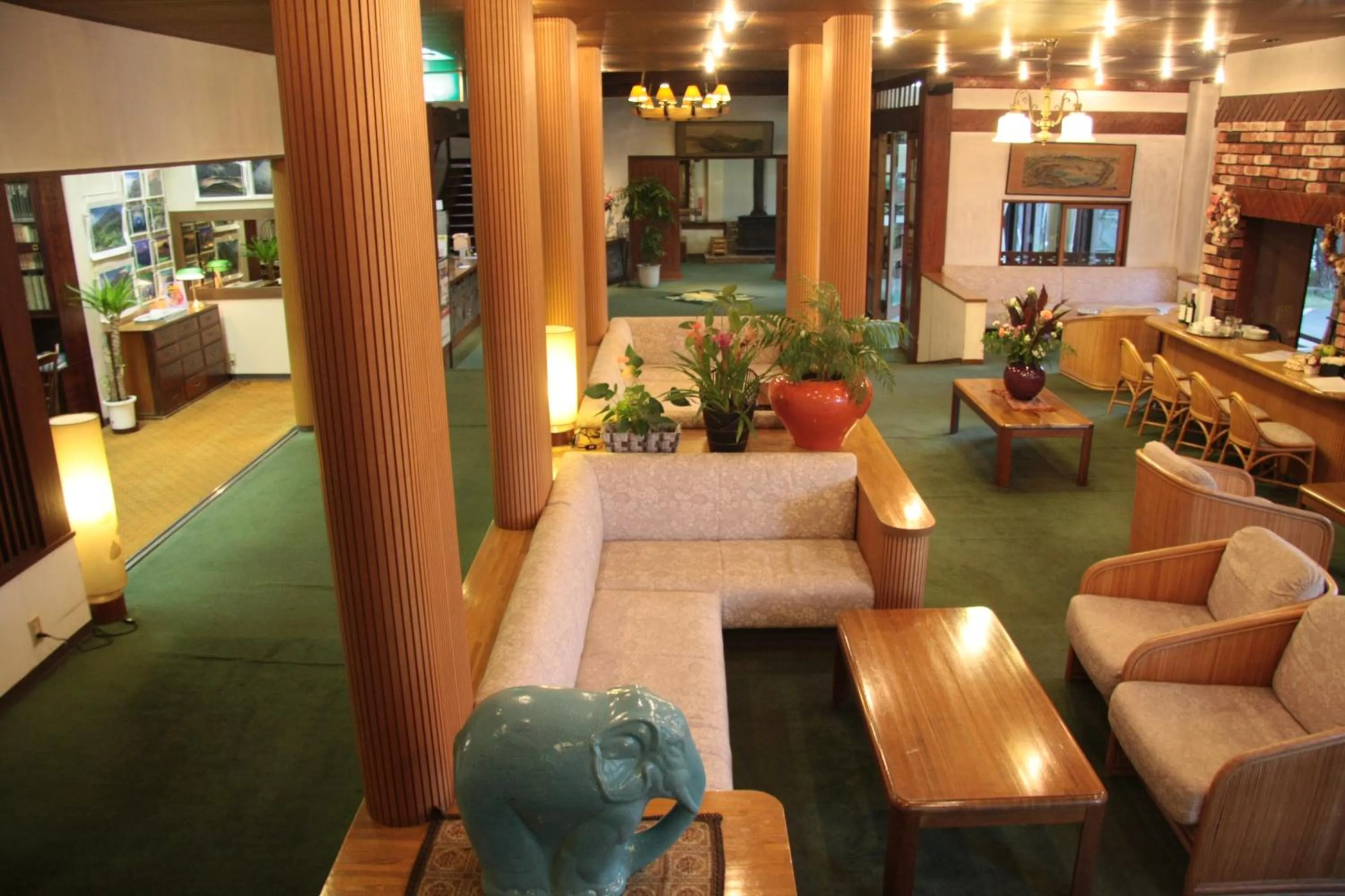 Seating area in Kawaguchiko Hotel