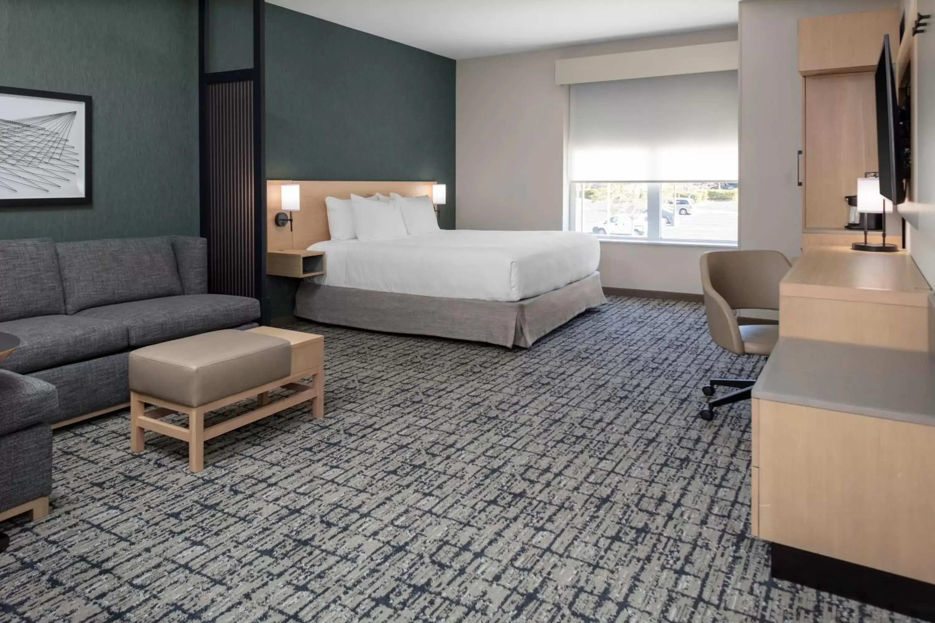 King Room with Sofa Bed and Accessible Tub - Disability Access in Hyatt Place Charlotte University King Room with Sofa Bed and Accessible Tub - Disability Access in Hyatt Place Charlotte University