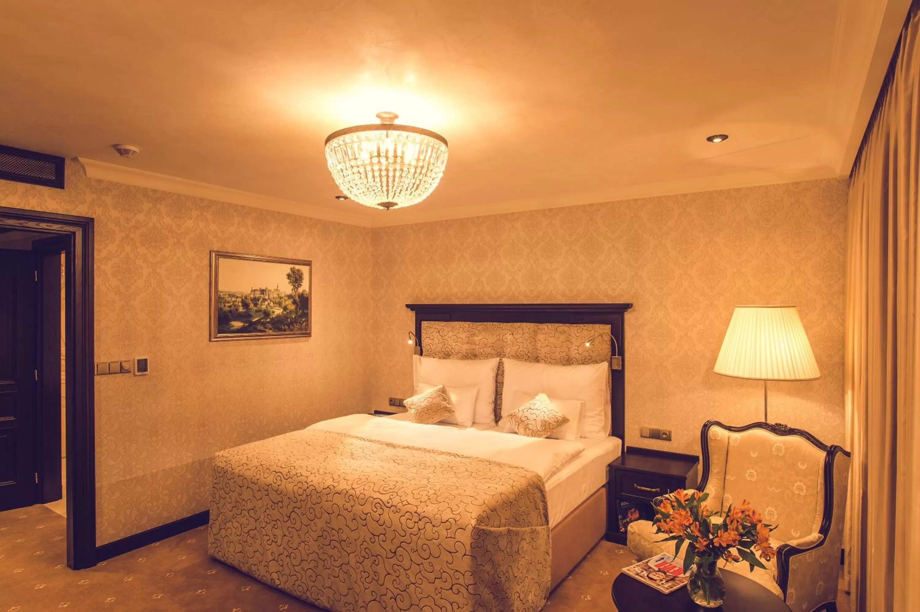 Bed in Hotel Florian Palace