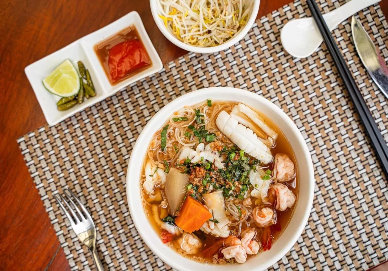 Breakfast in Try Palace Resort Kep