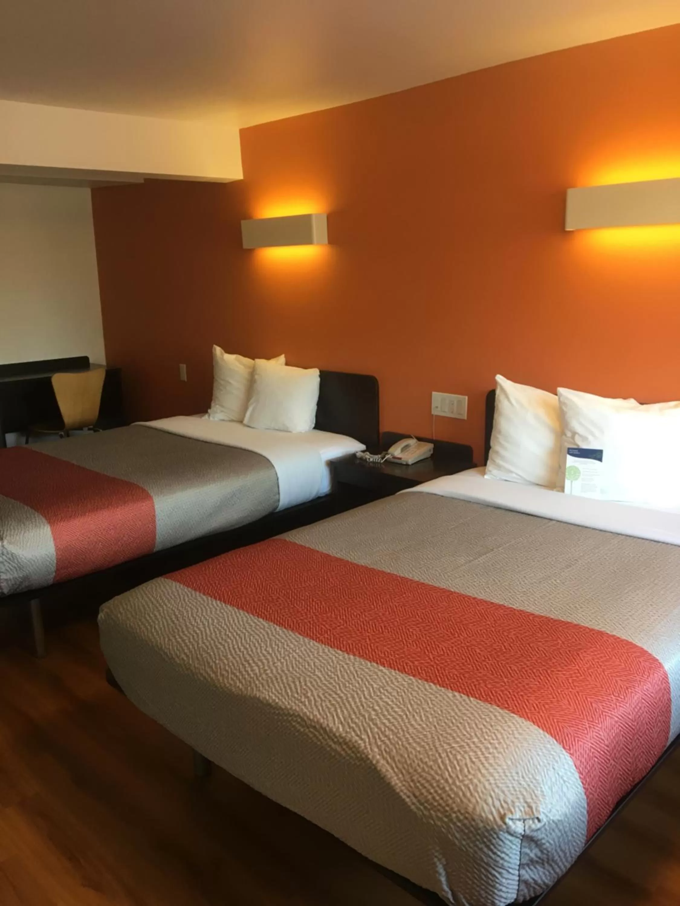 Bed in Motel 6-Bremerton, WA