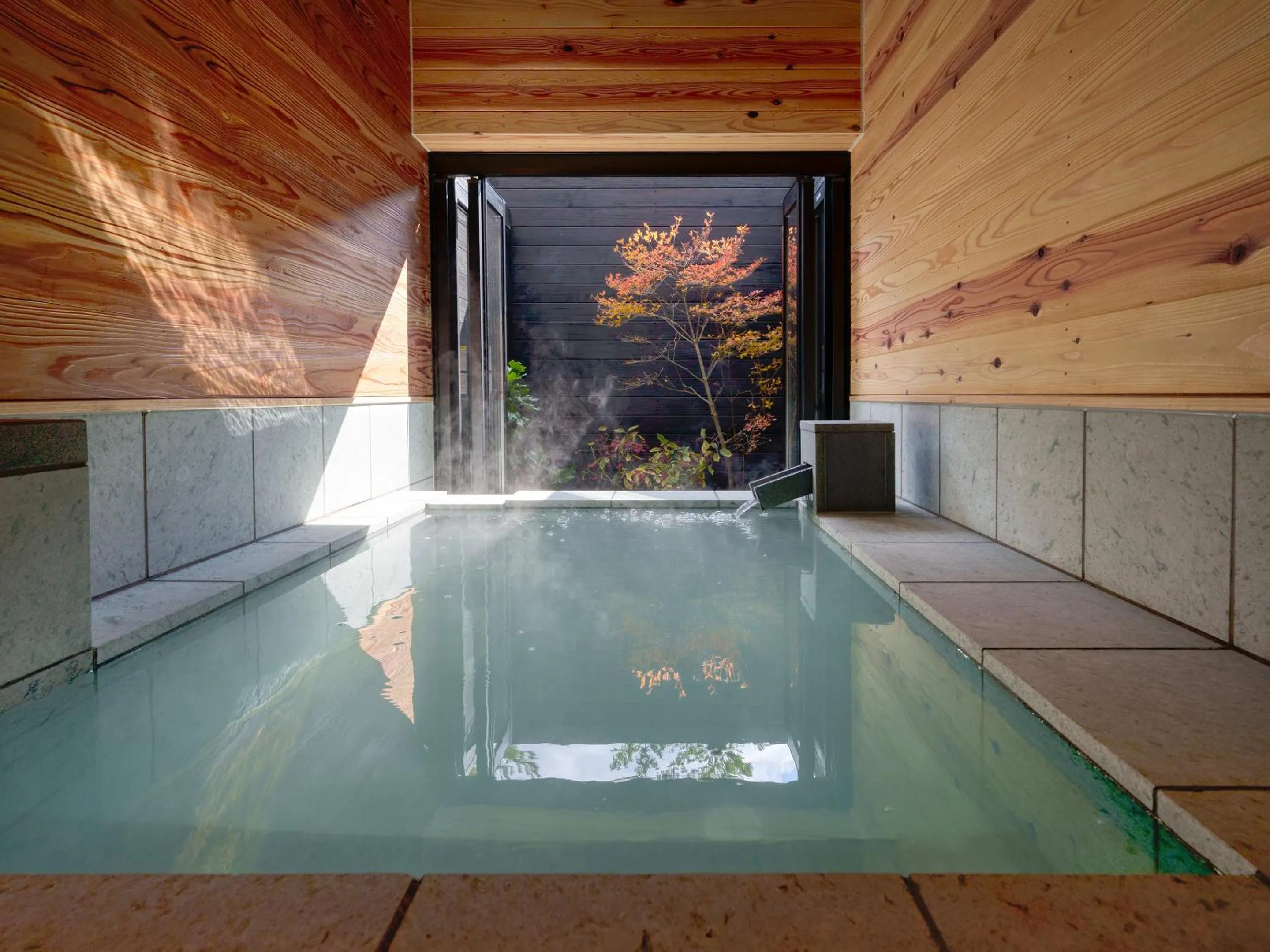 Hot Spring Bath in Unzen Miyazaki Ryokan