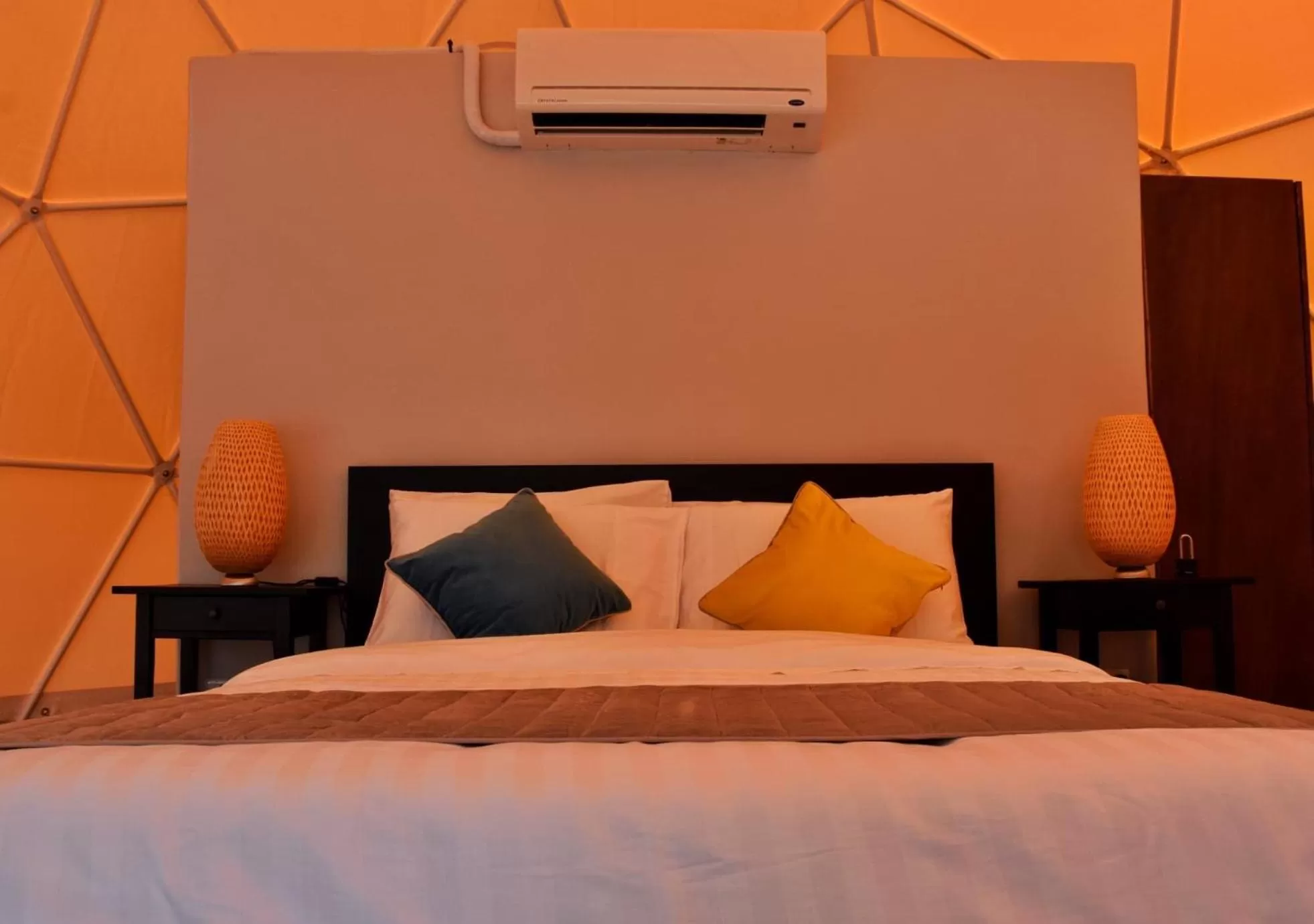 Bed in Aquamare Beach Camp Resort