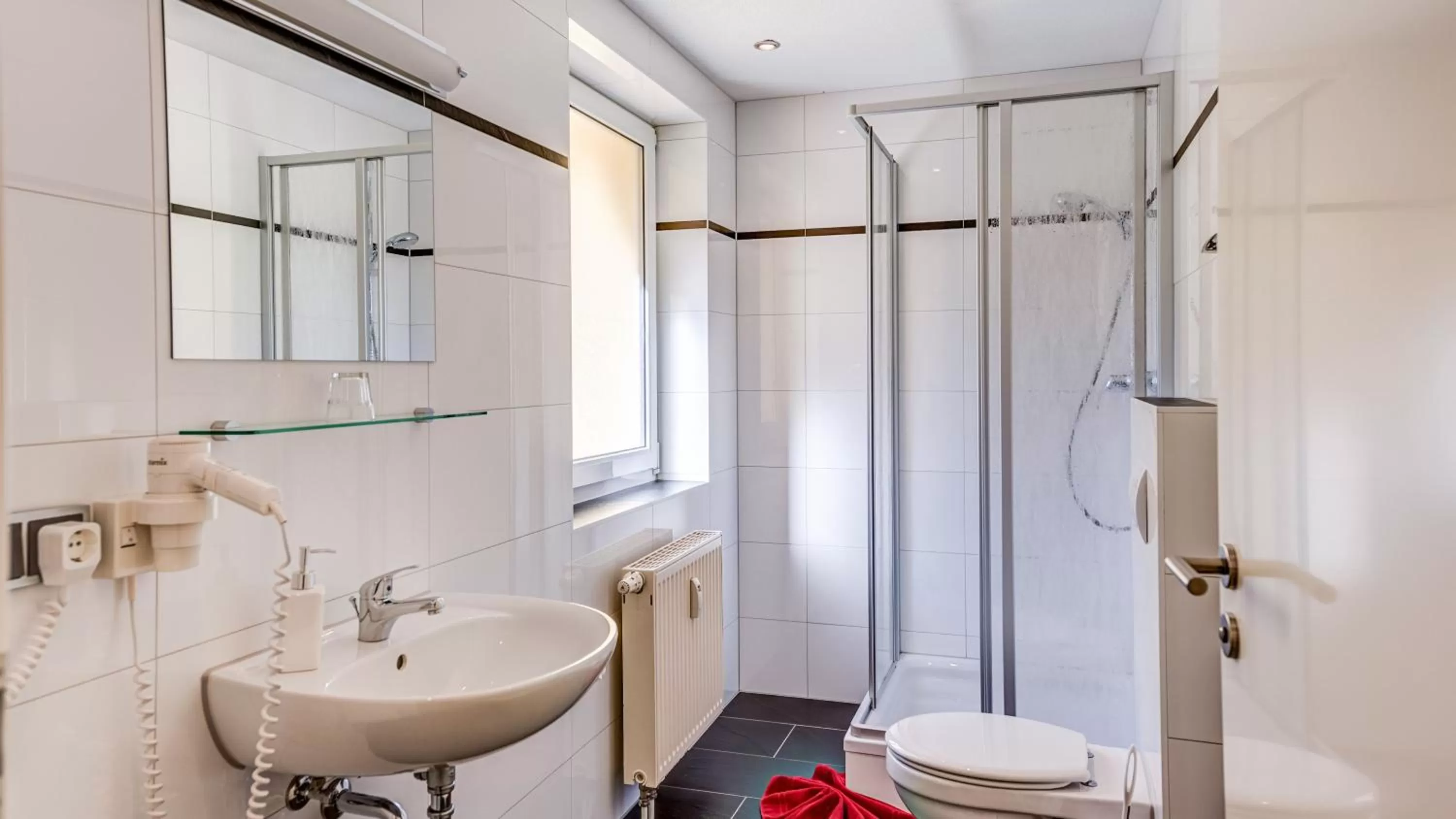 Shower in Hotel Traumblick