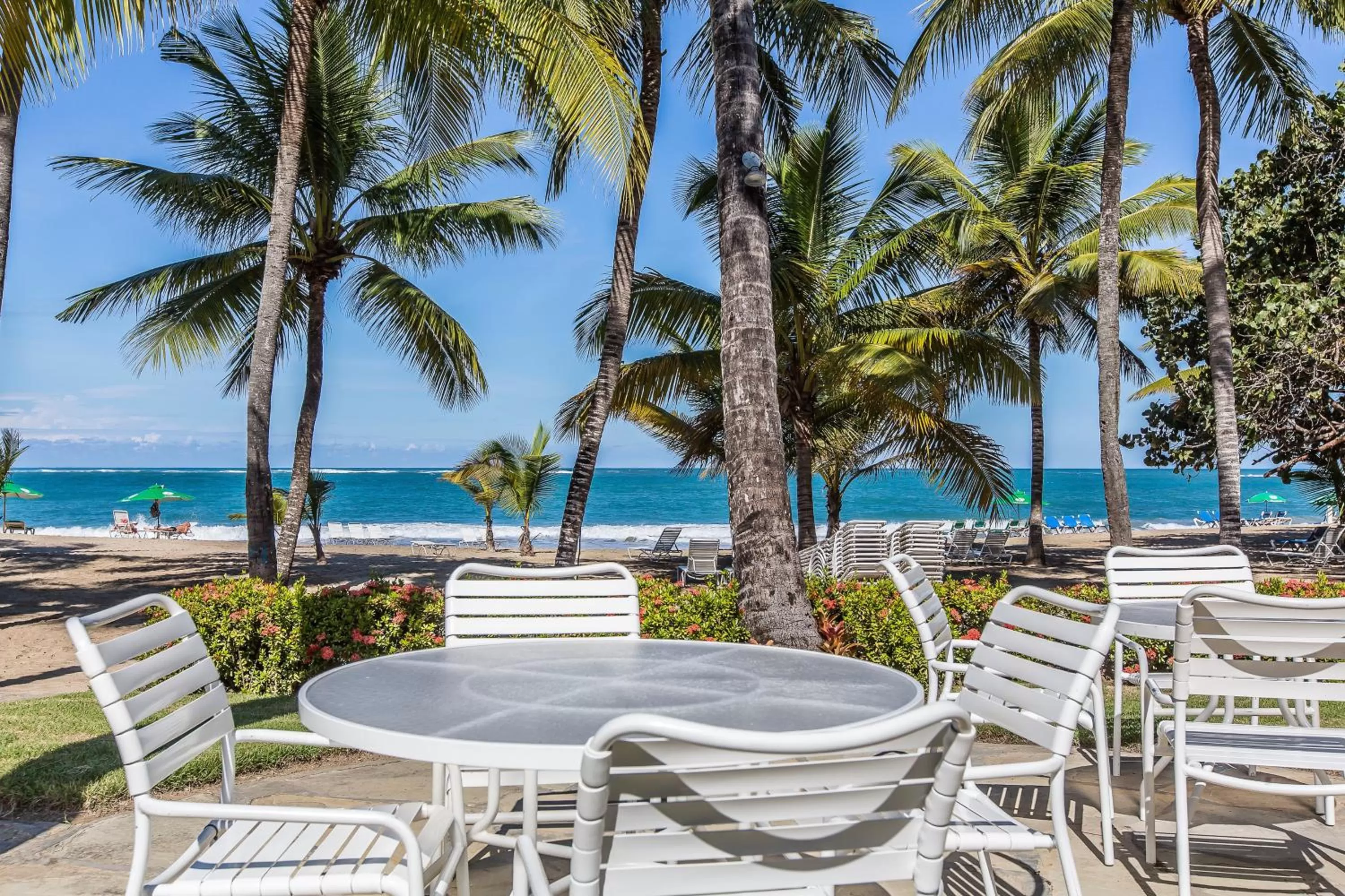 Seating area in Cabarete Palm Beach Condos