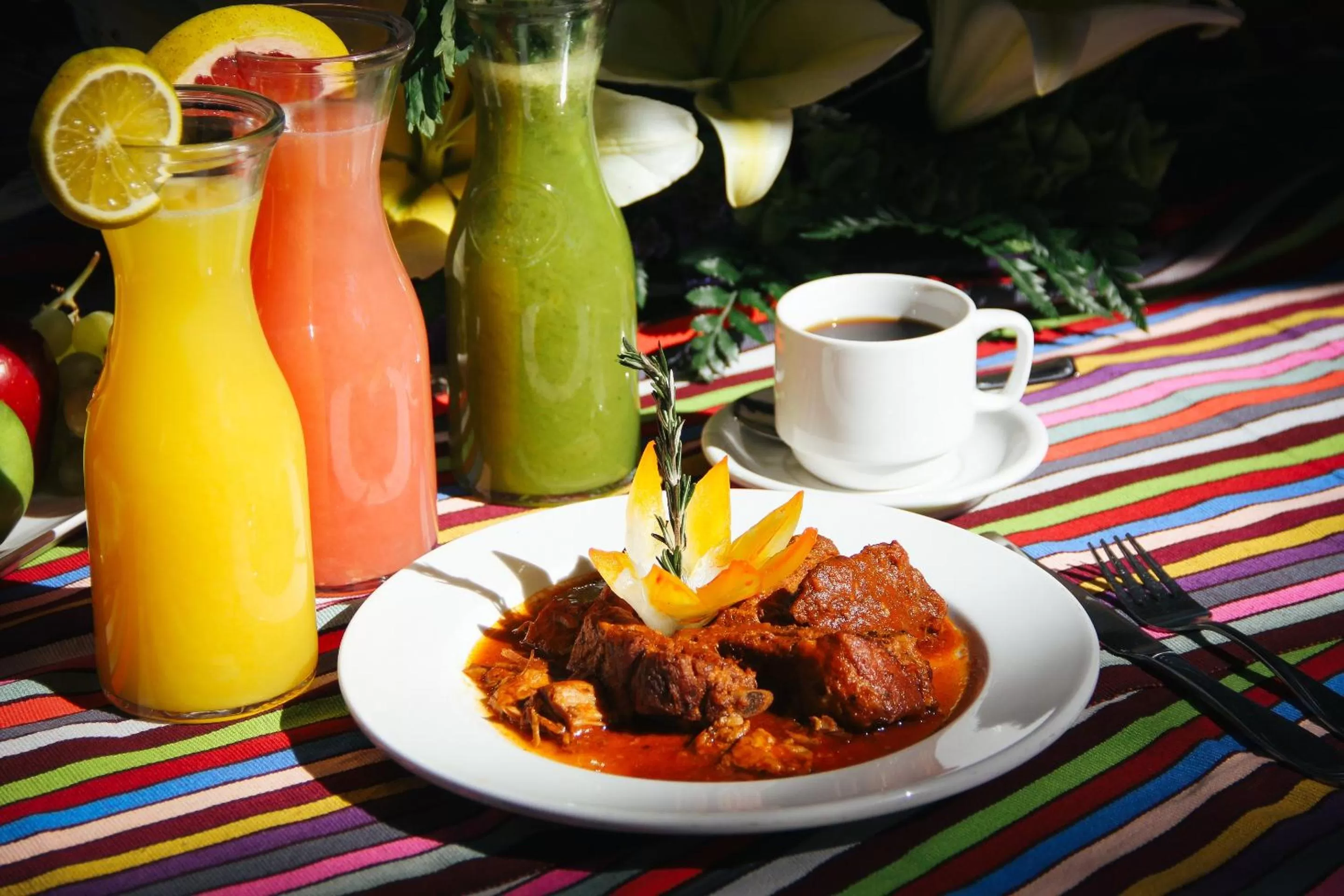 Food and drinks in Hotel Palmareca