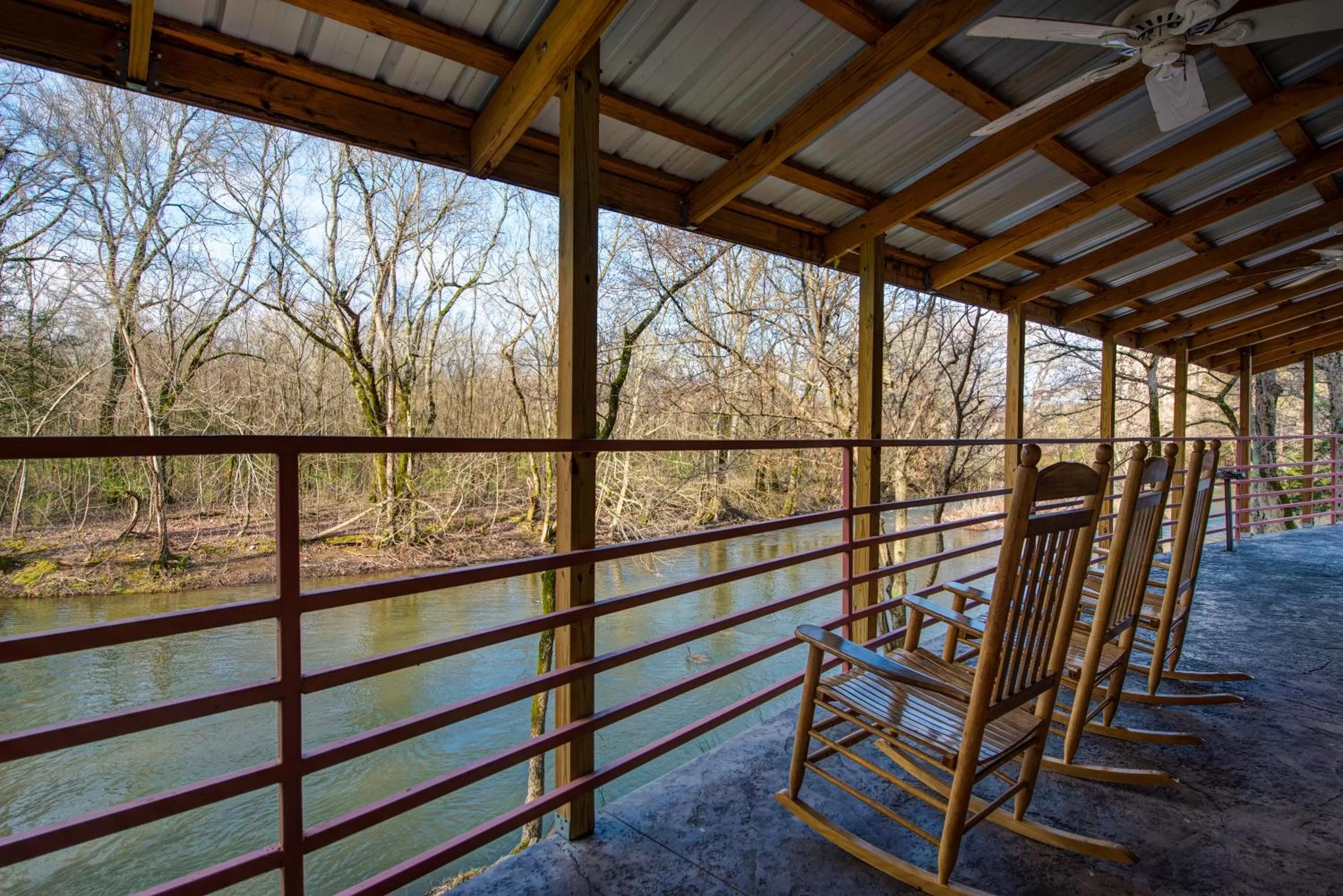Patio in River Bend Inn - Pigeon Forge