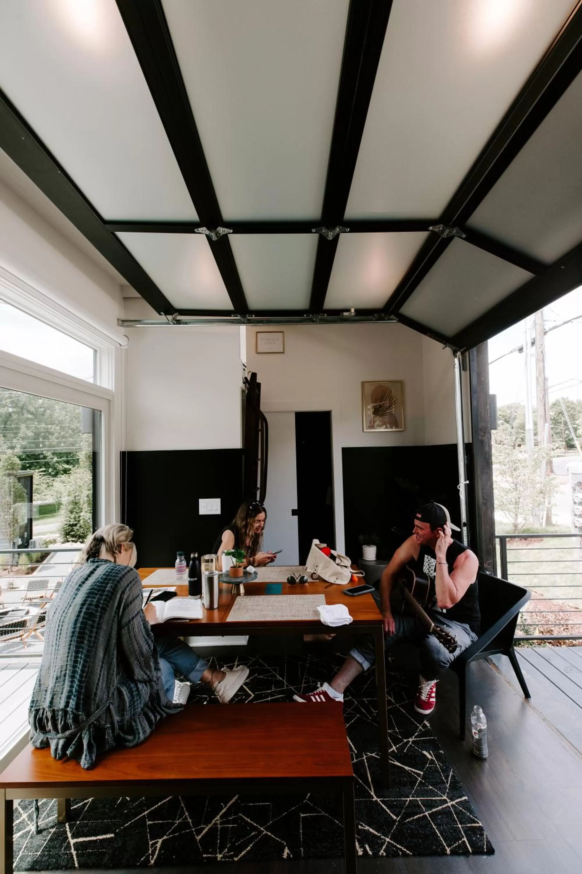 Dining area in Ironwood Grove, Tiny House Hotel