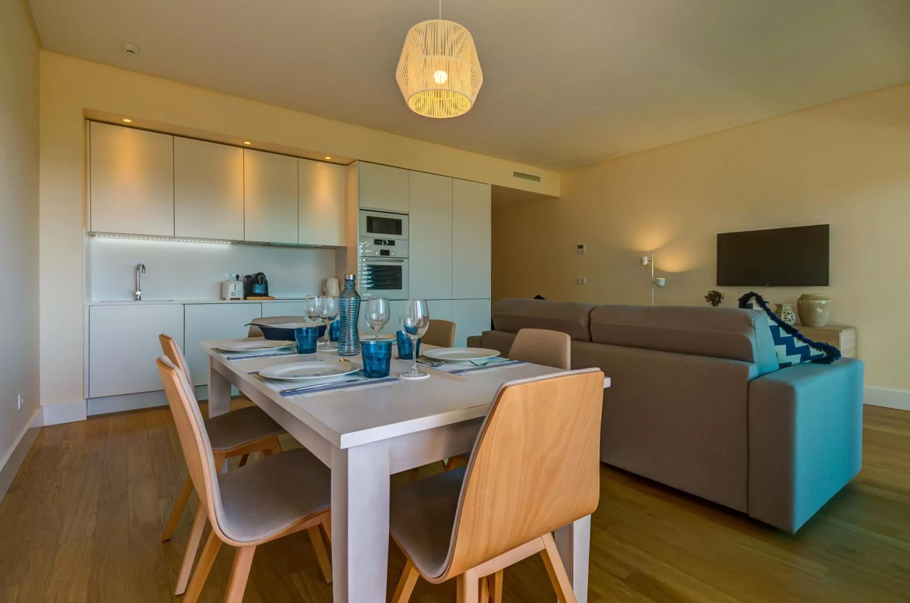 Kitchen or kitchenette in Praia do Sal Resort