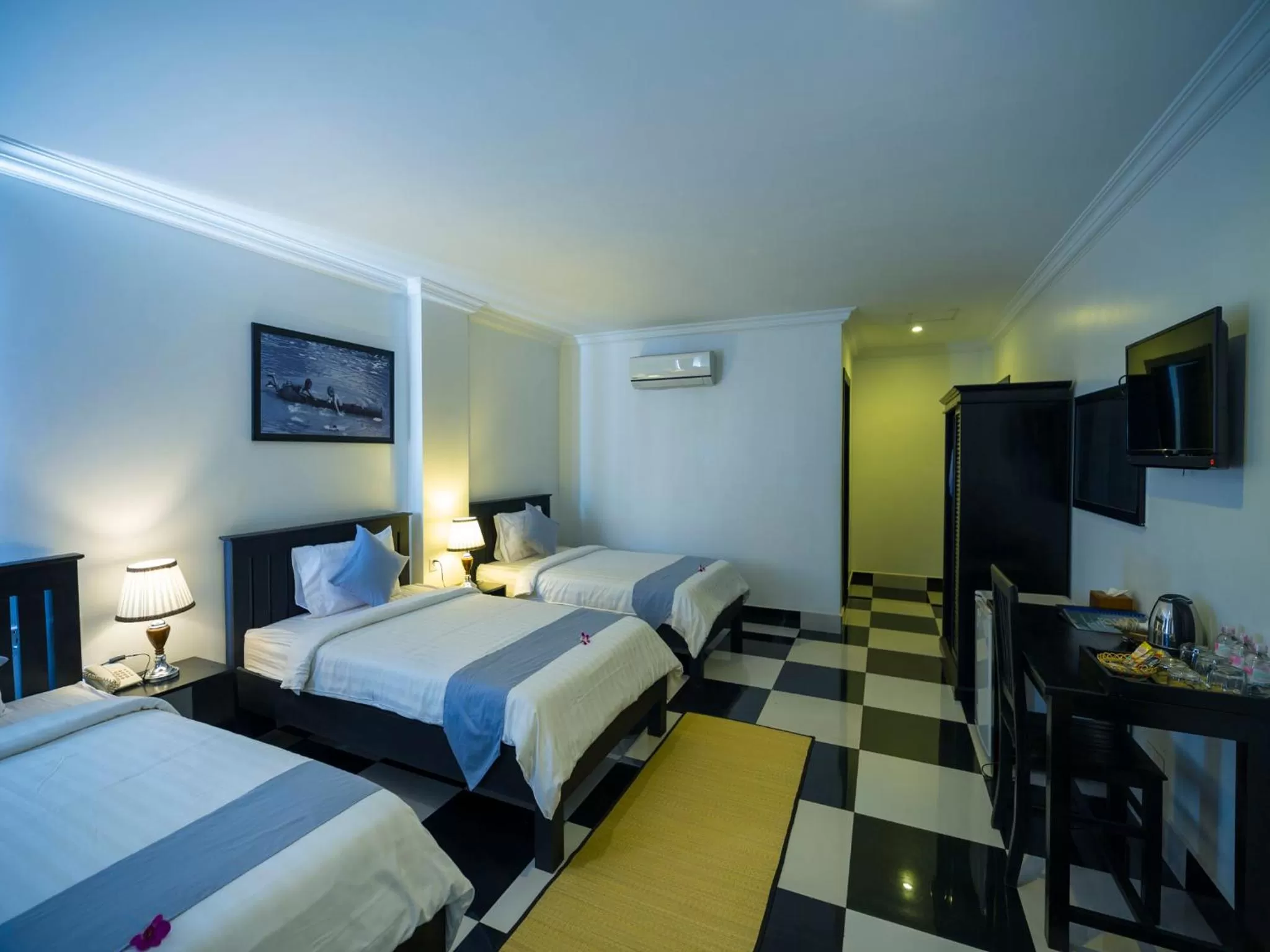 Deluxe Triple Room with Pool View  in Rithy Rine Angkor Residence