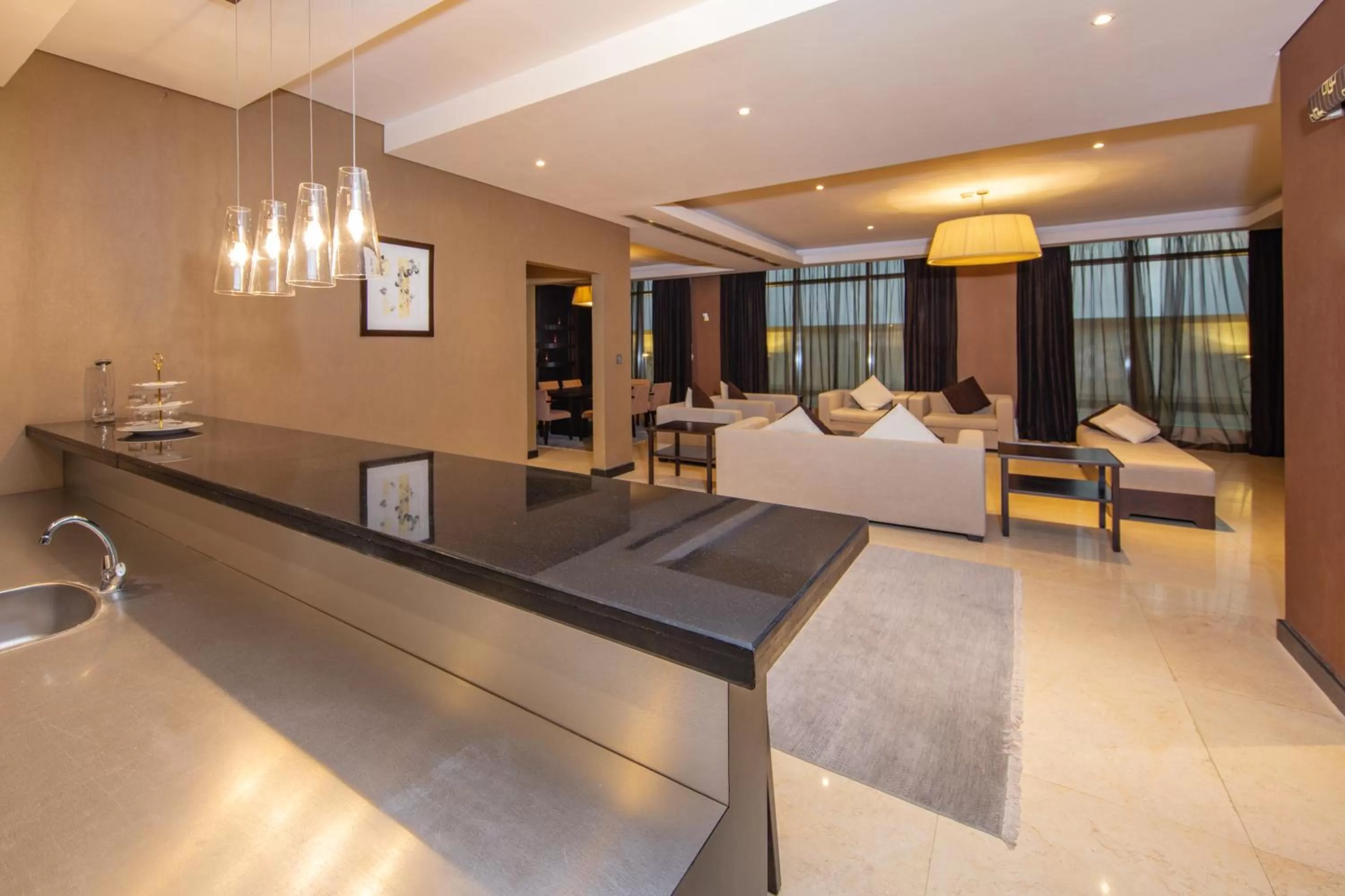 Seating area in Radisson Blu Hotel, Doha