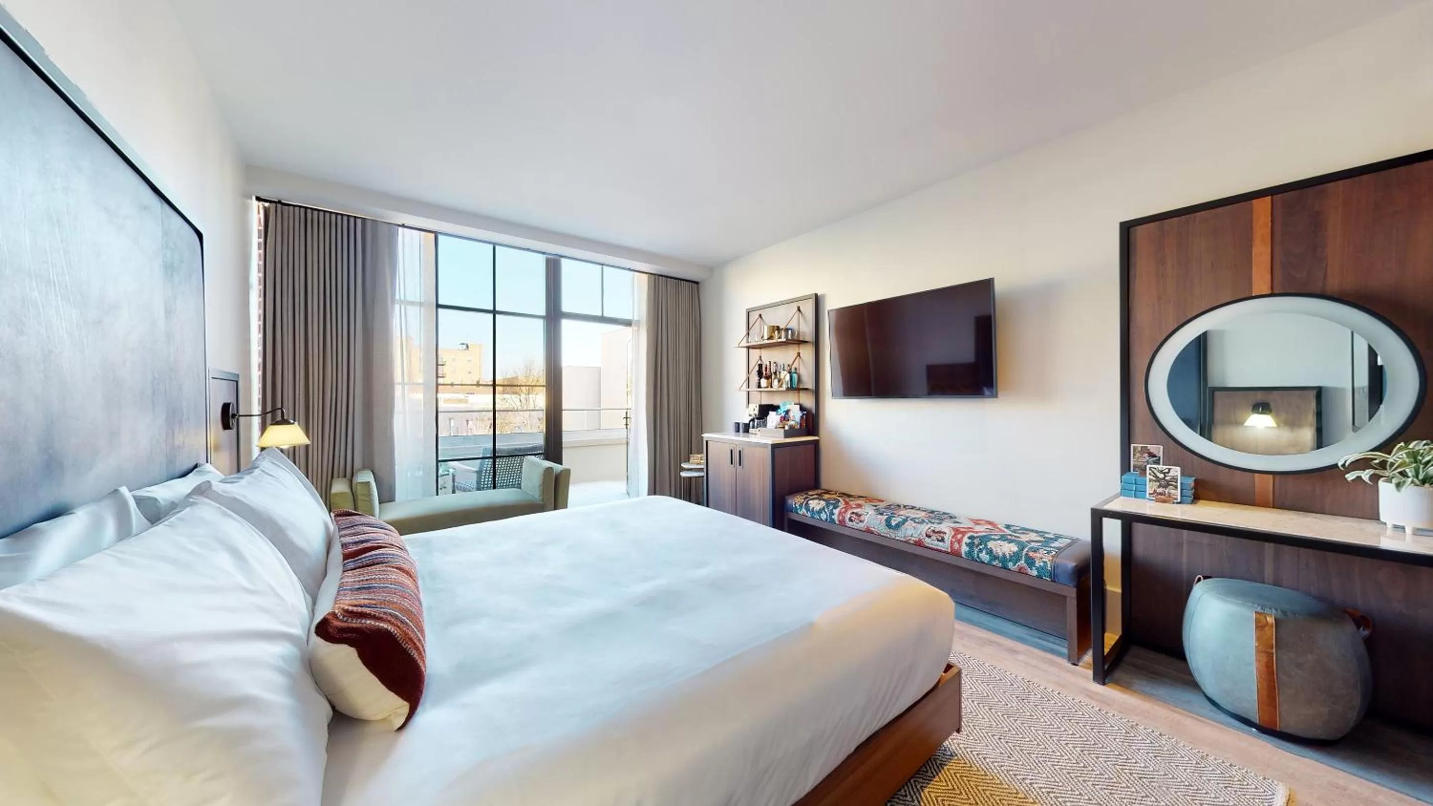 Bed in The Restoration Asheville