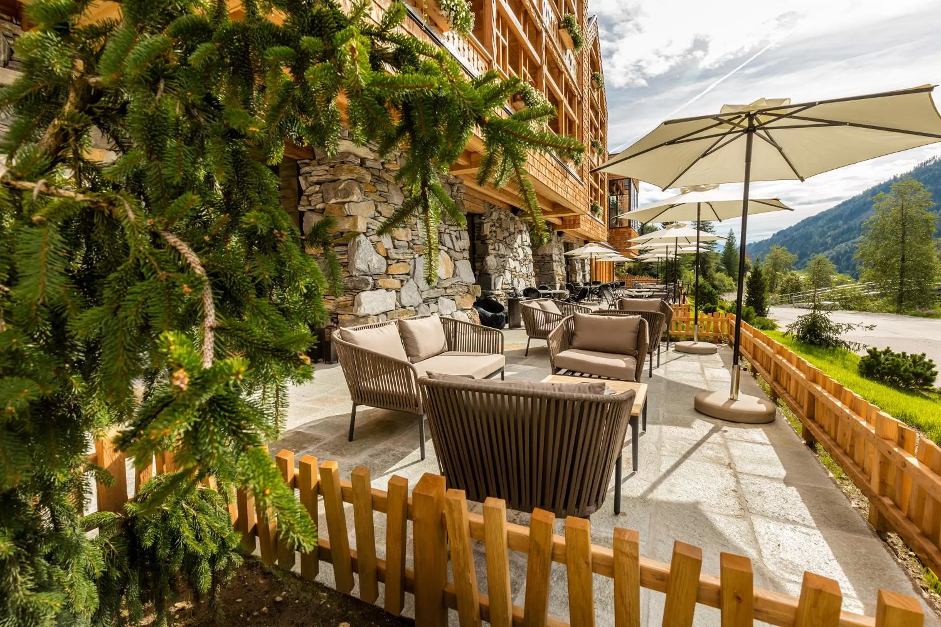 Balcony/Terrace in Tenne Lodges