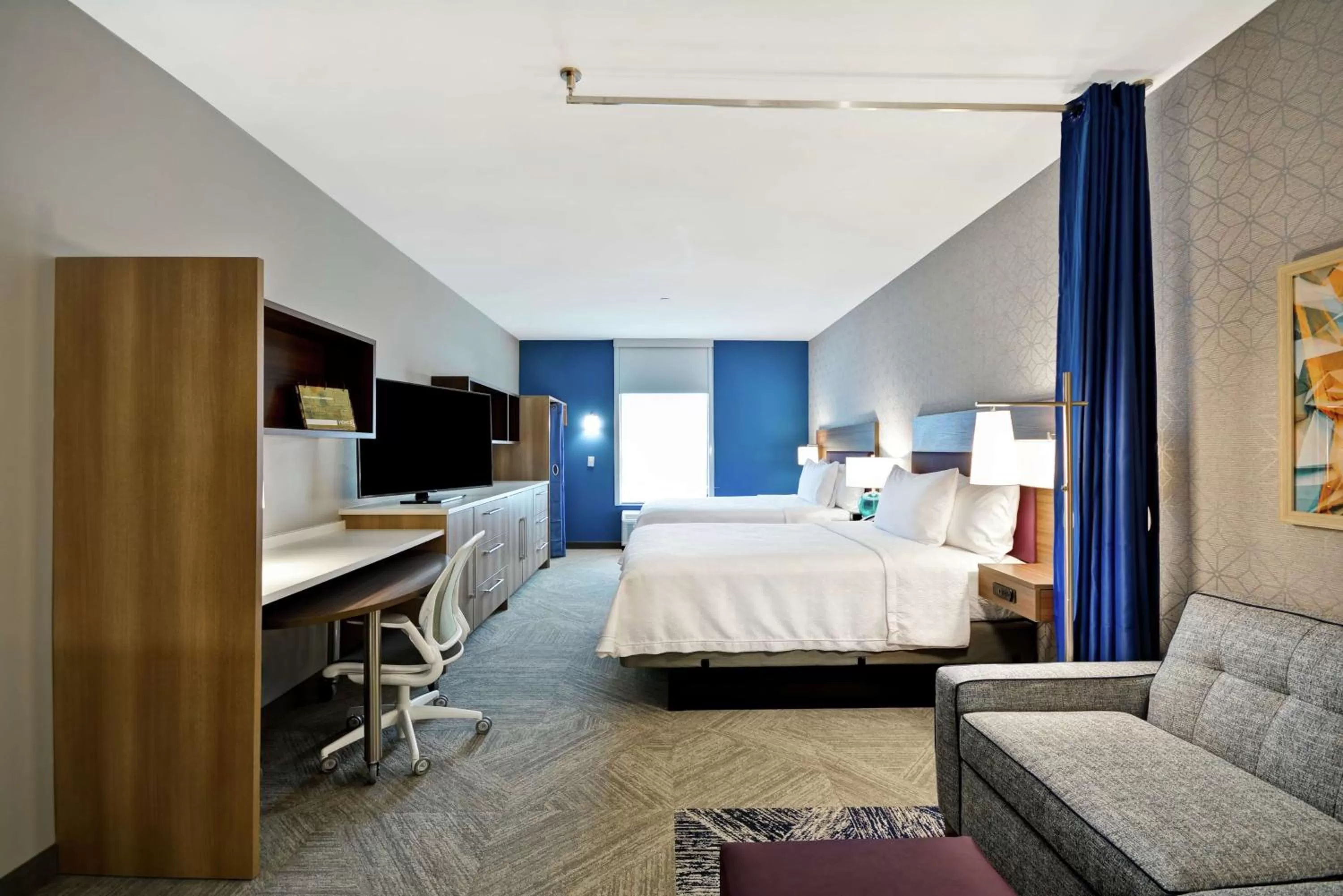 Bedroom, Bed in Home2 Suites Plano Legacy West