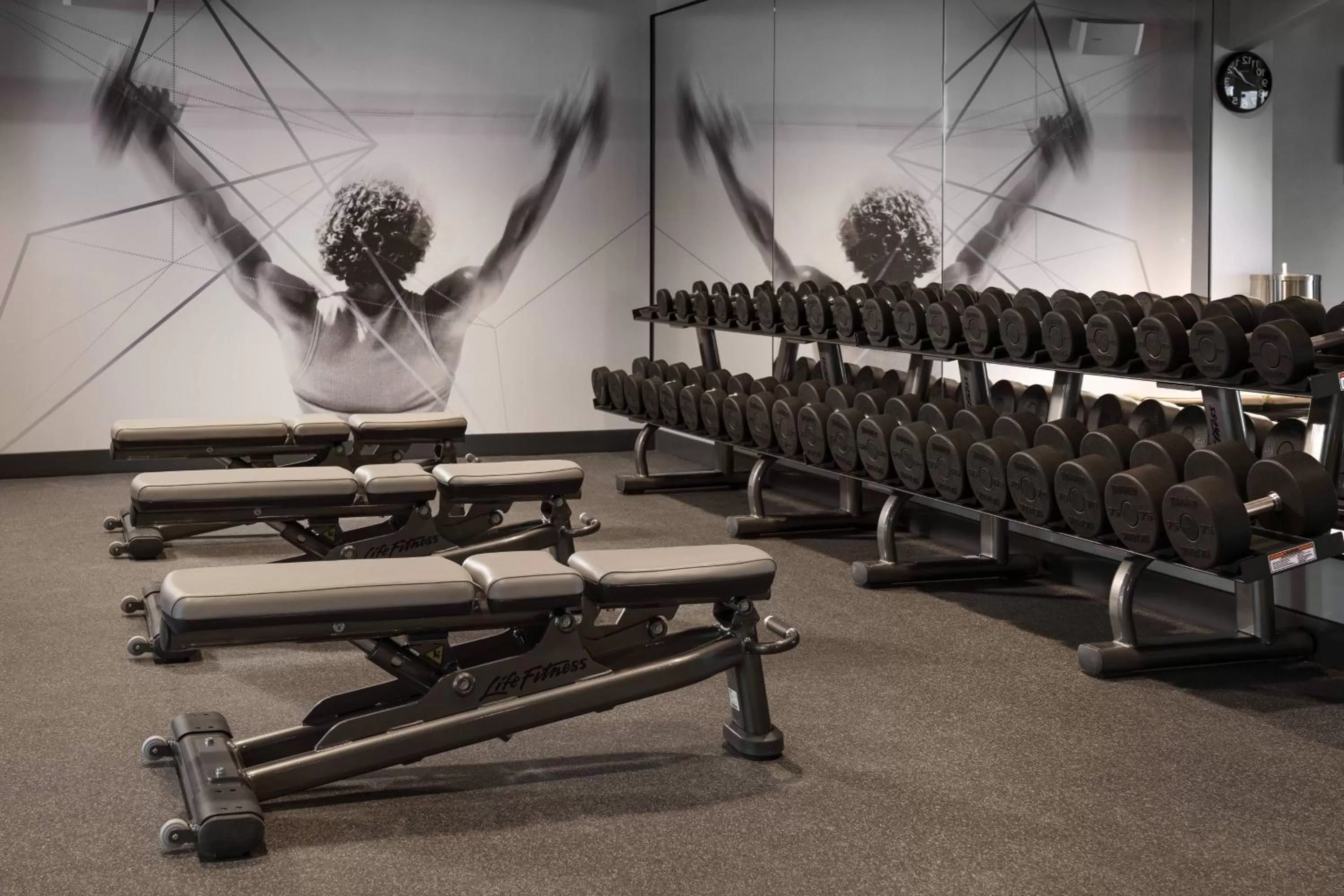 Fitness centre/facilities in Santa Clara Marriott