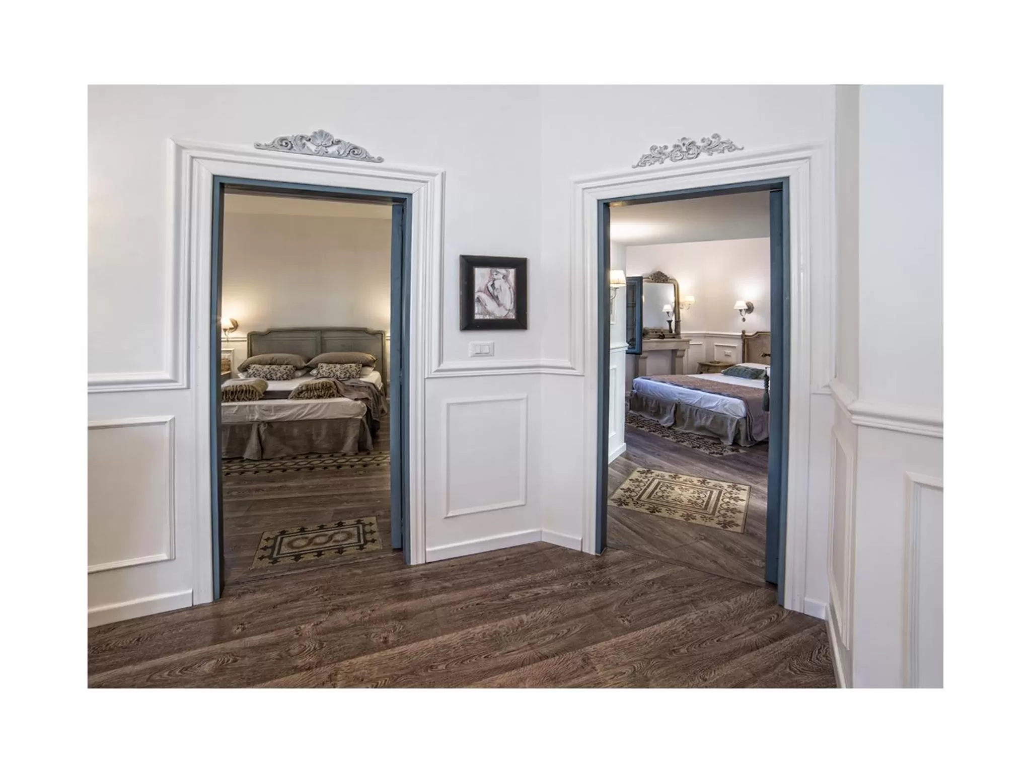 Decorative detail, Bed in Il Giardino d'Ulisse