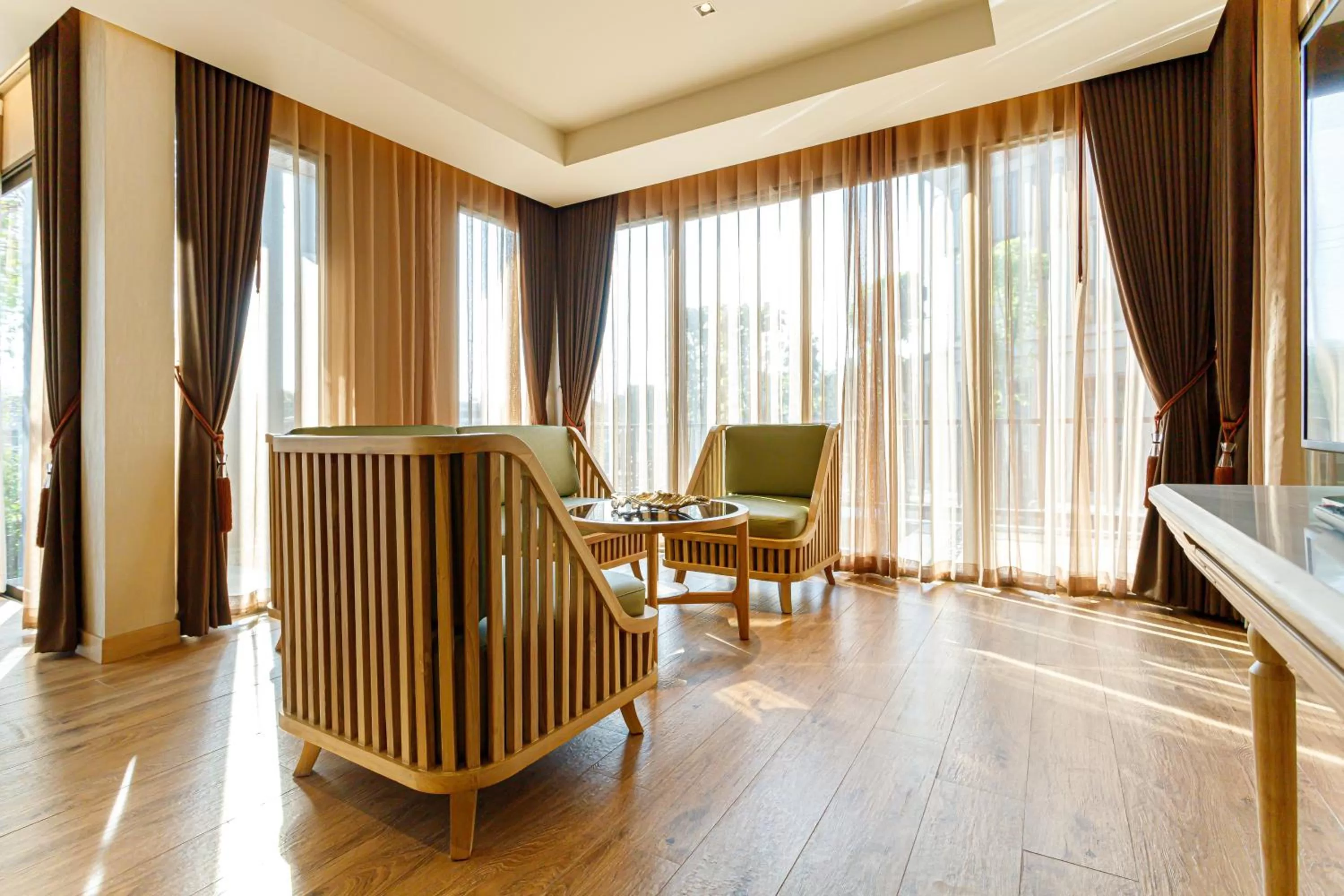 Seating area in W1Bangkoknoi Hotel