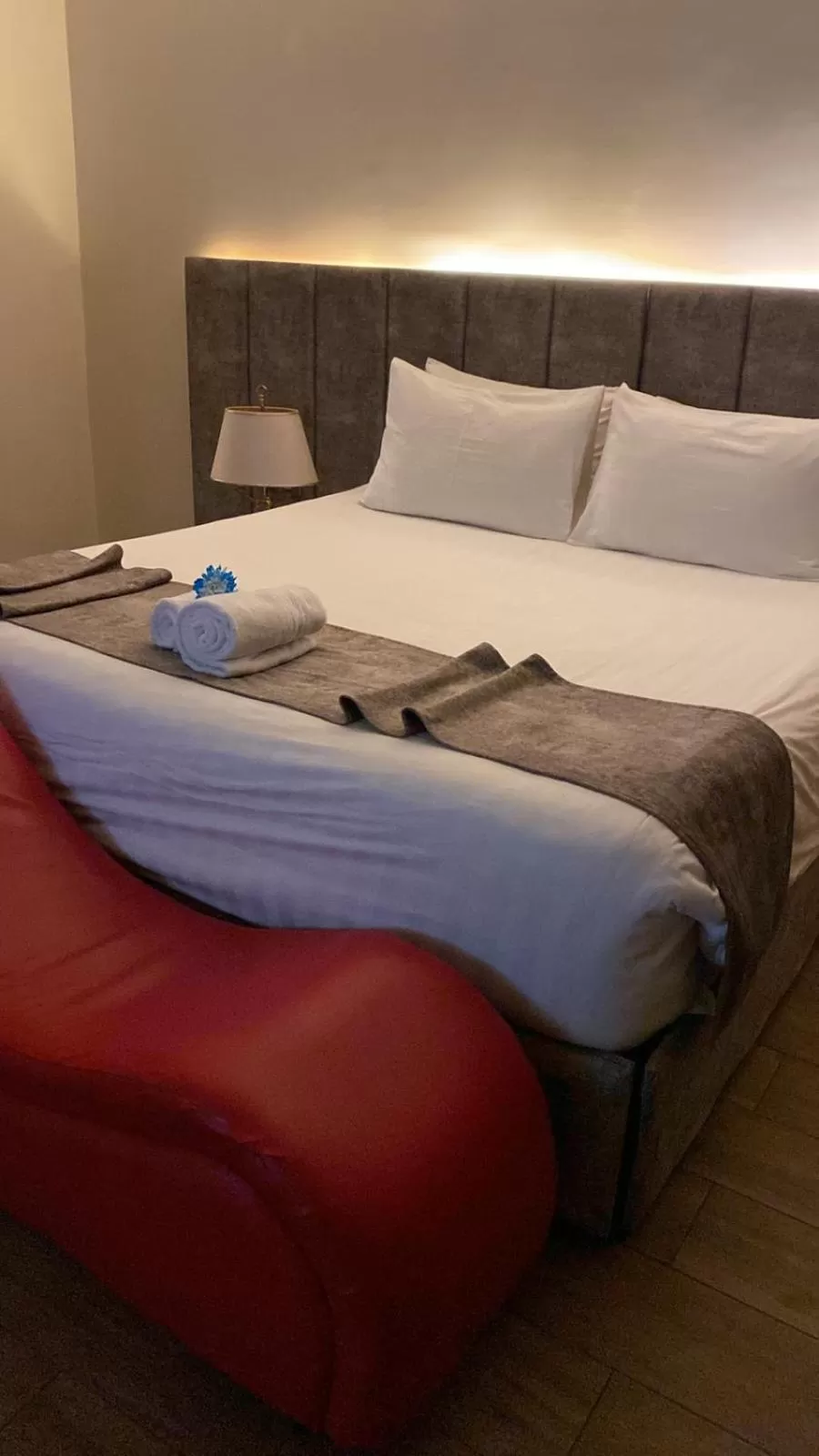 Bed in فندق جولدن توليب أبها - GOLDEN TULIP ABHA HOTEl