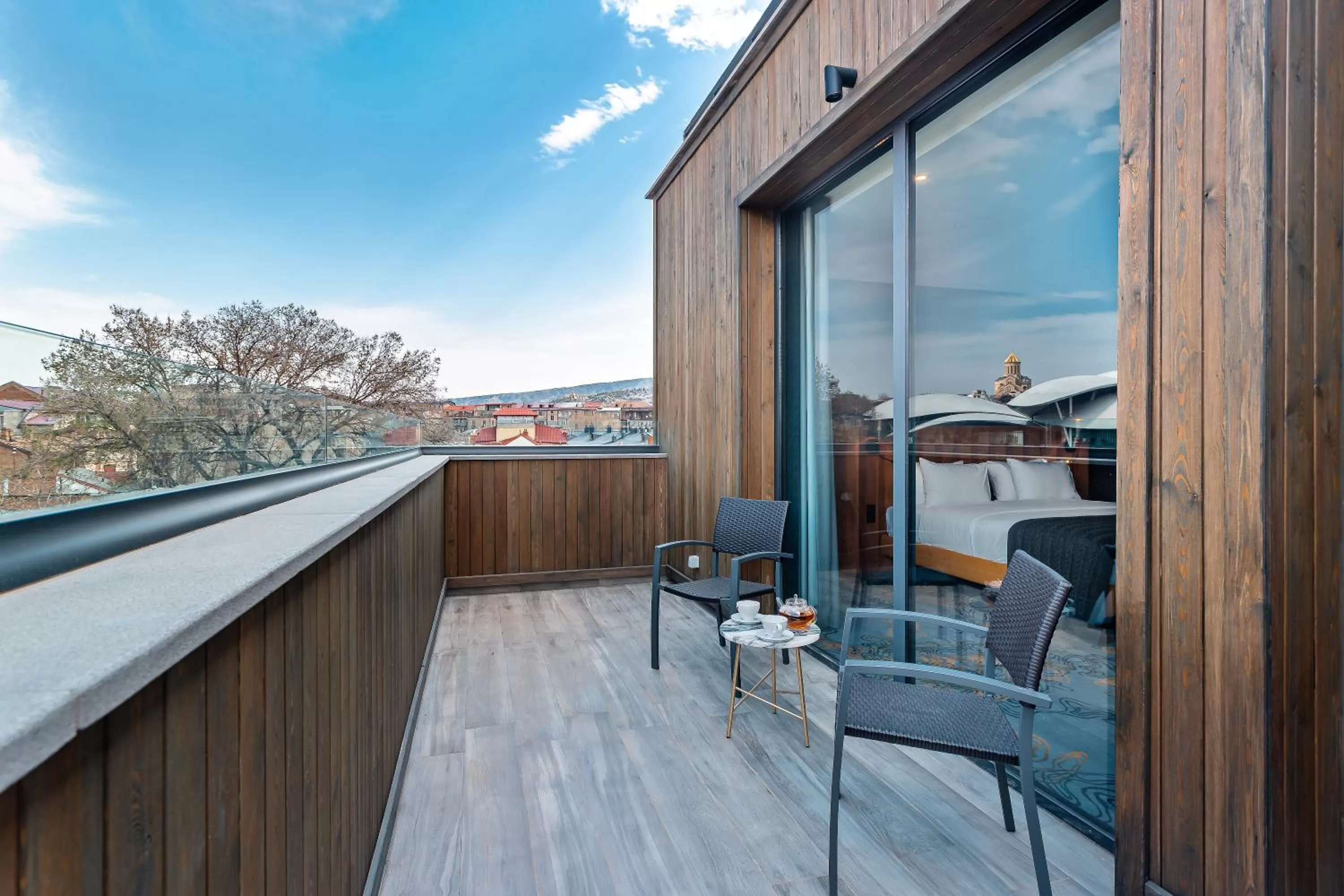 Balcony/Terrace in Taberne Boutique Hotel Tbilisi