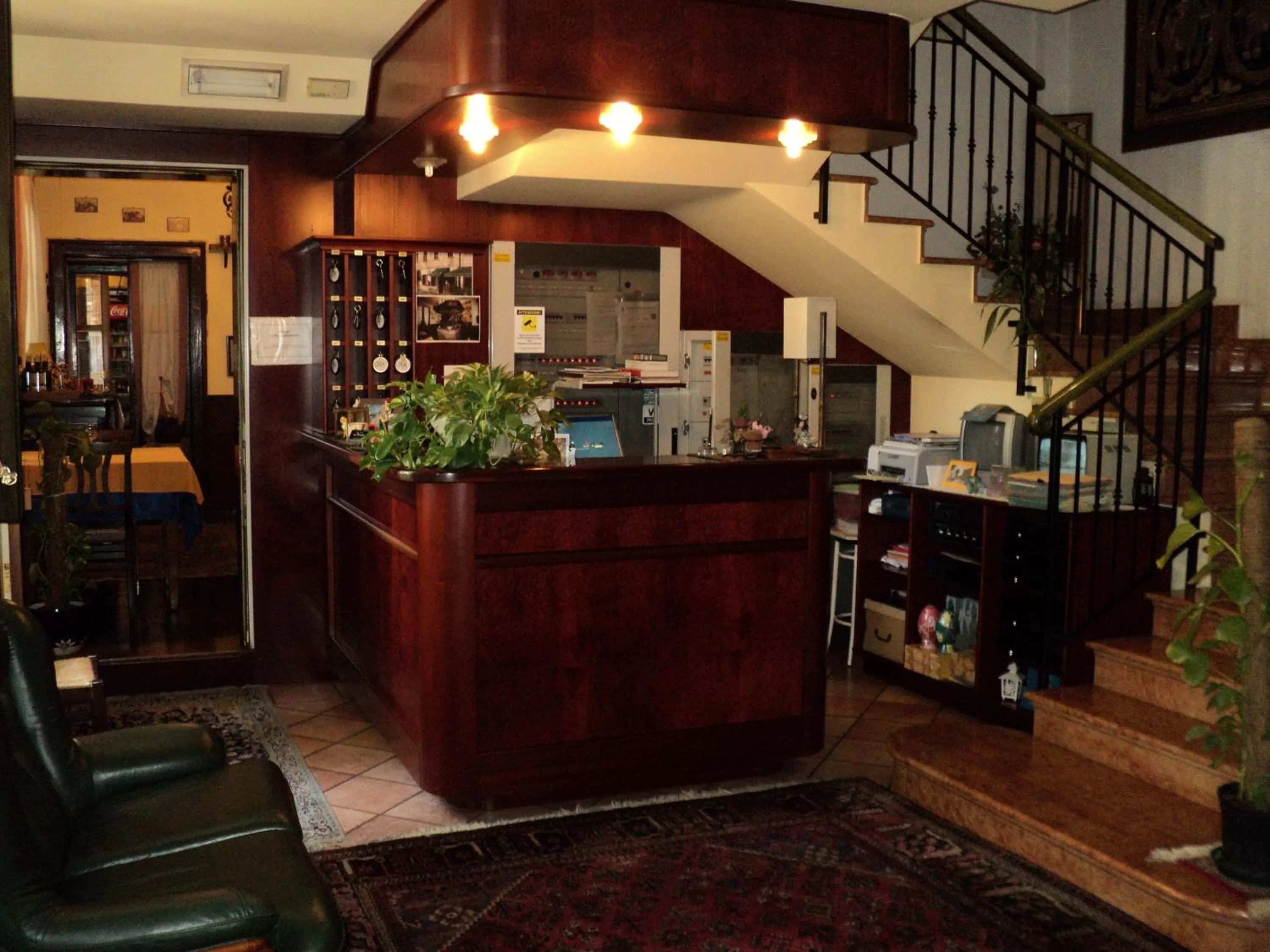 Lobby or reception in Albergo La Bersagliera