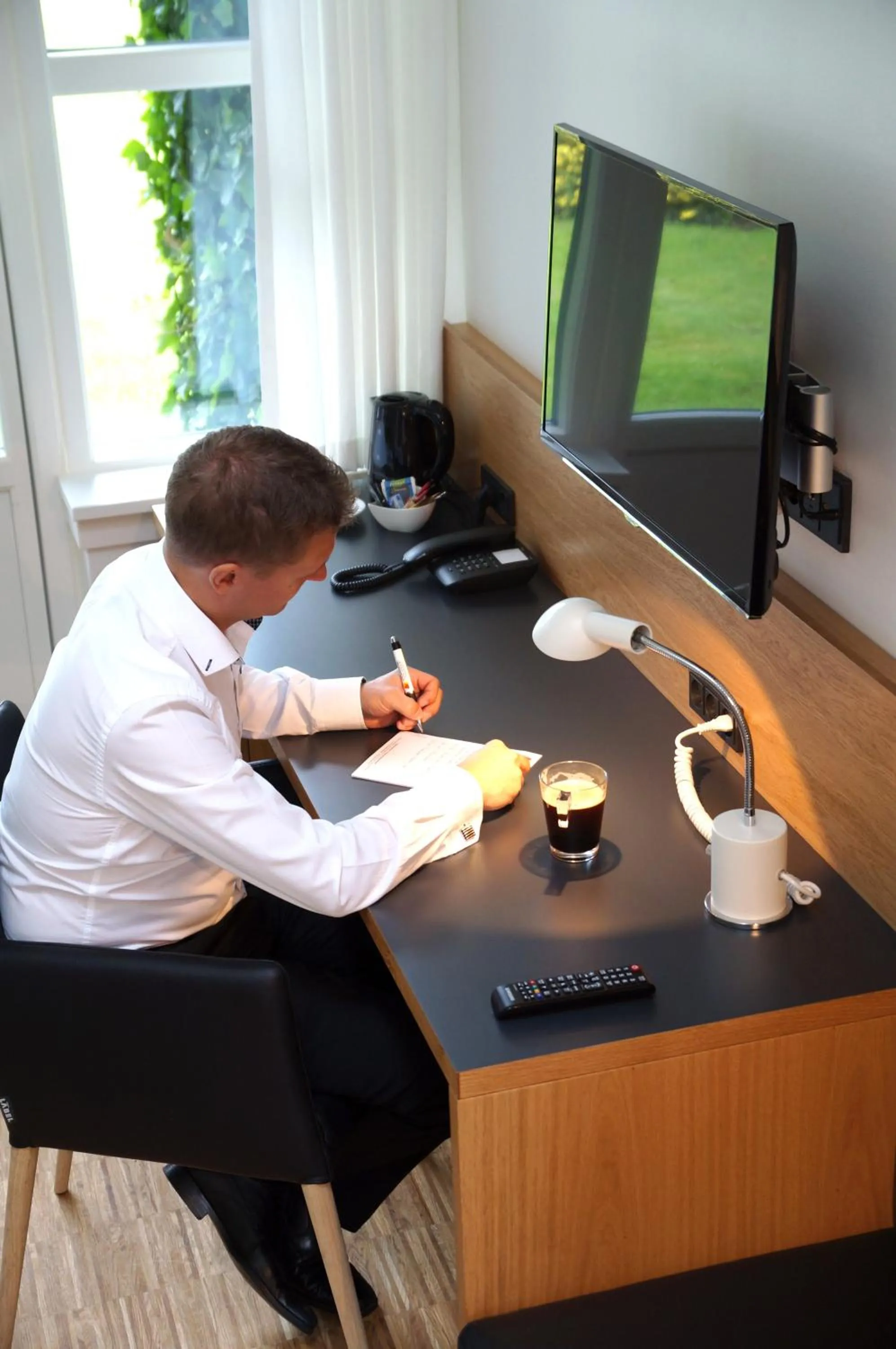 Living room in Fuglsangcentret Hotel