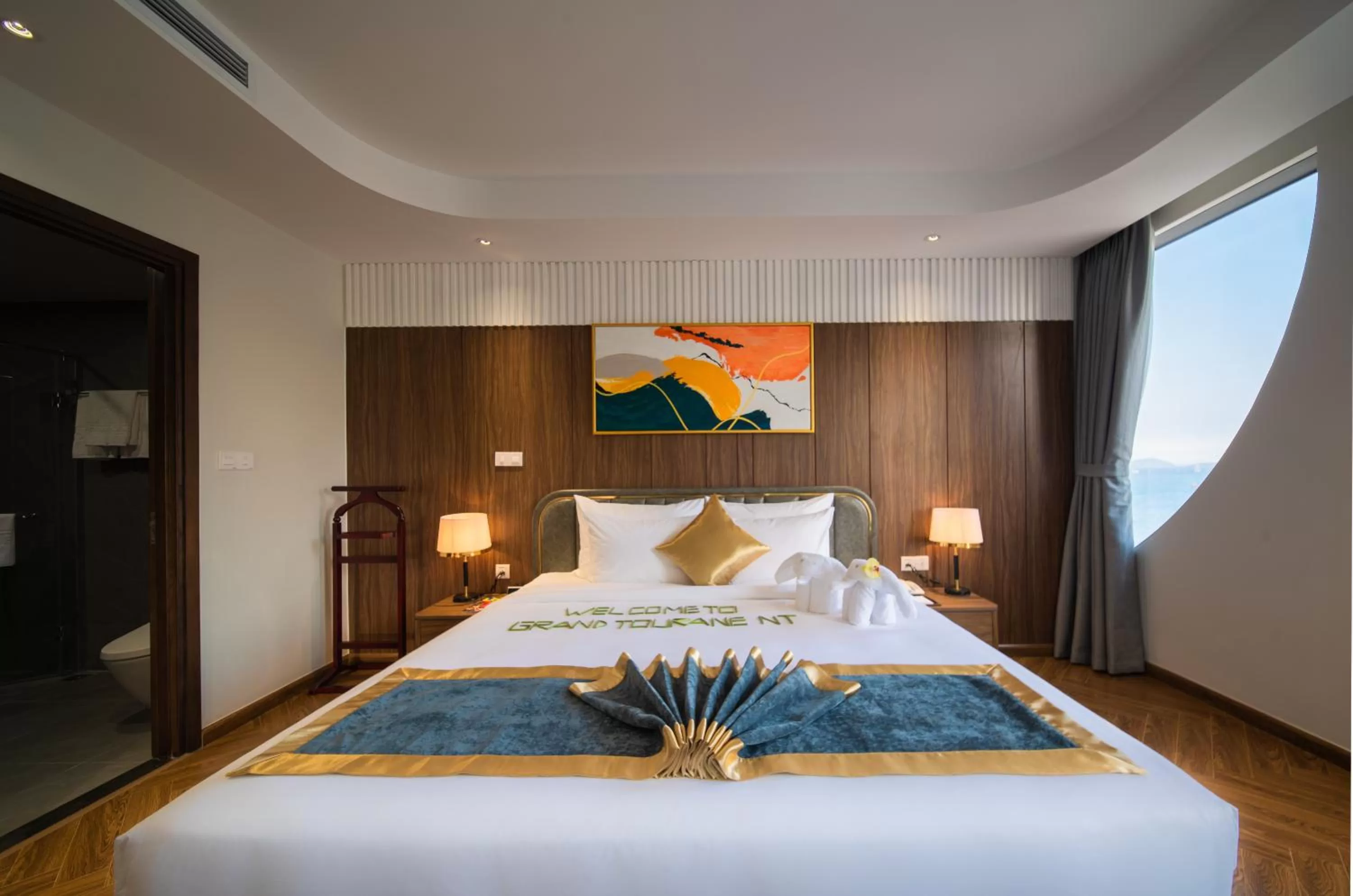 Bed in Grand Tourane Nha Trang Hotel