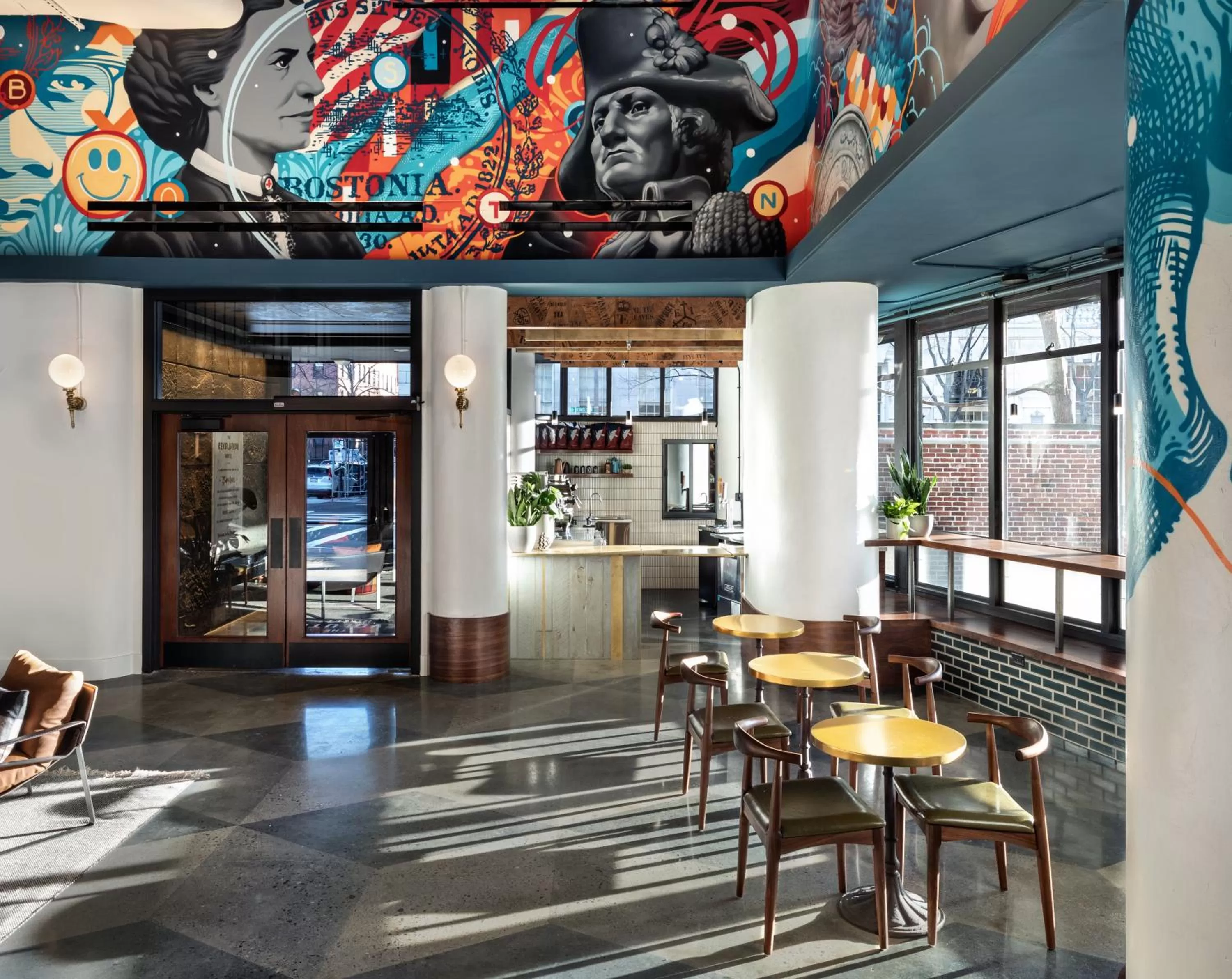 Lobby or reception in The Revolution Hotel