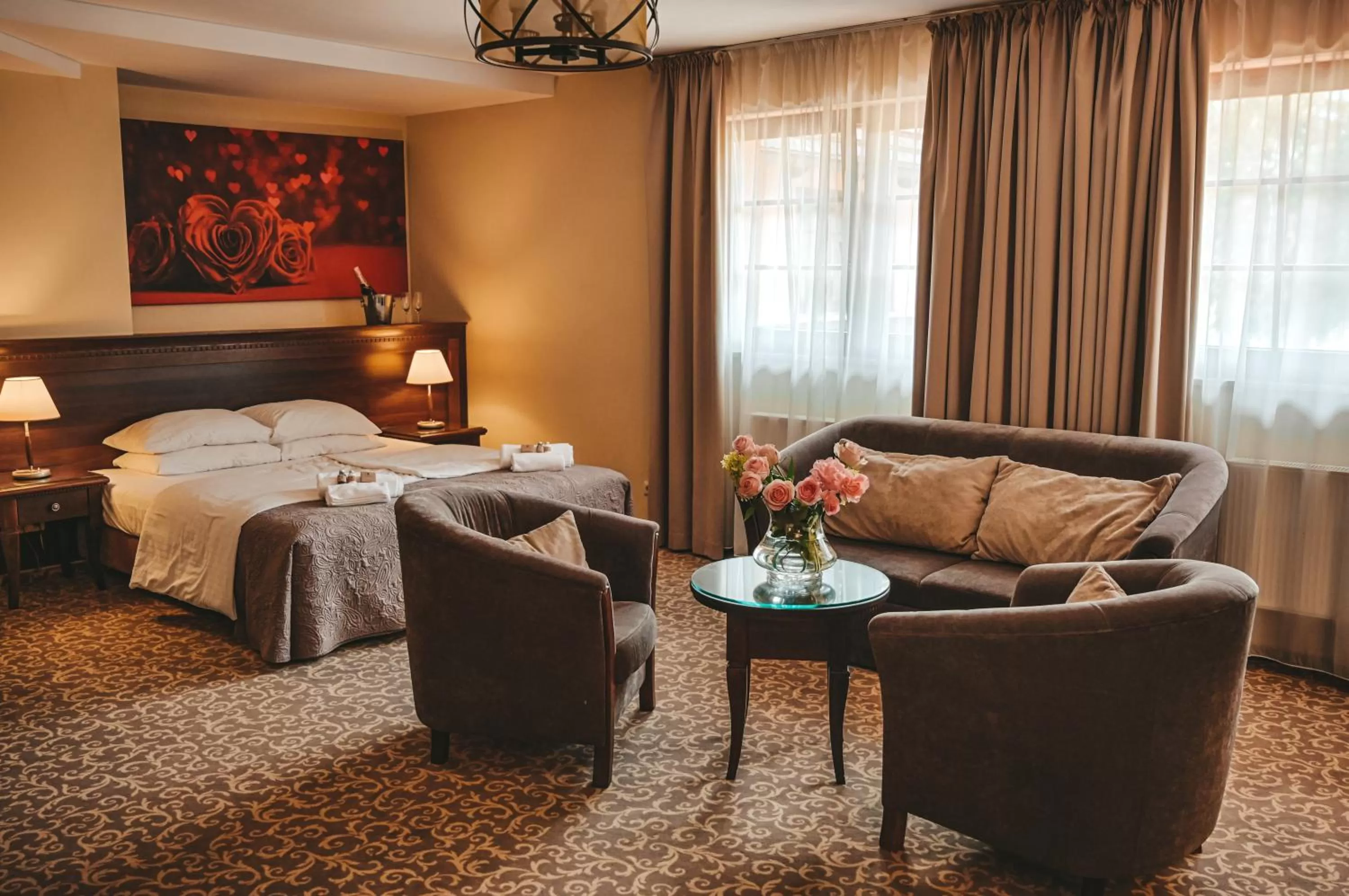 Bed in ForRest Hotel & Restaurant